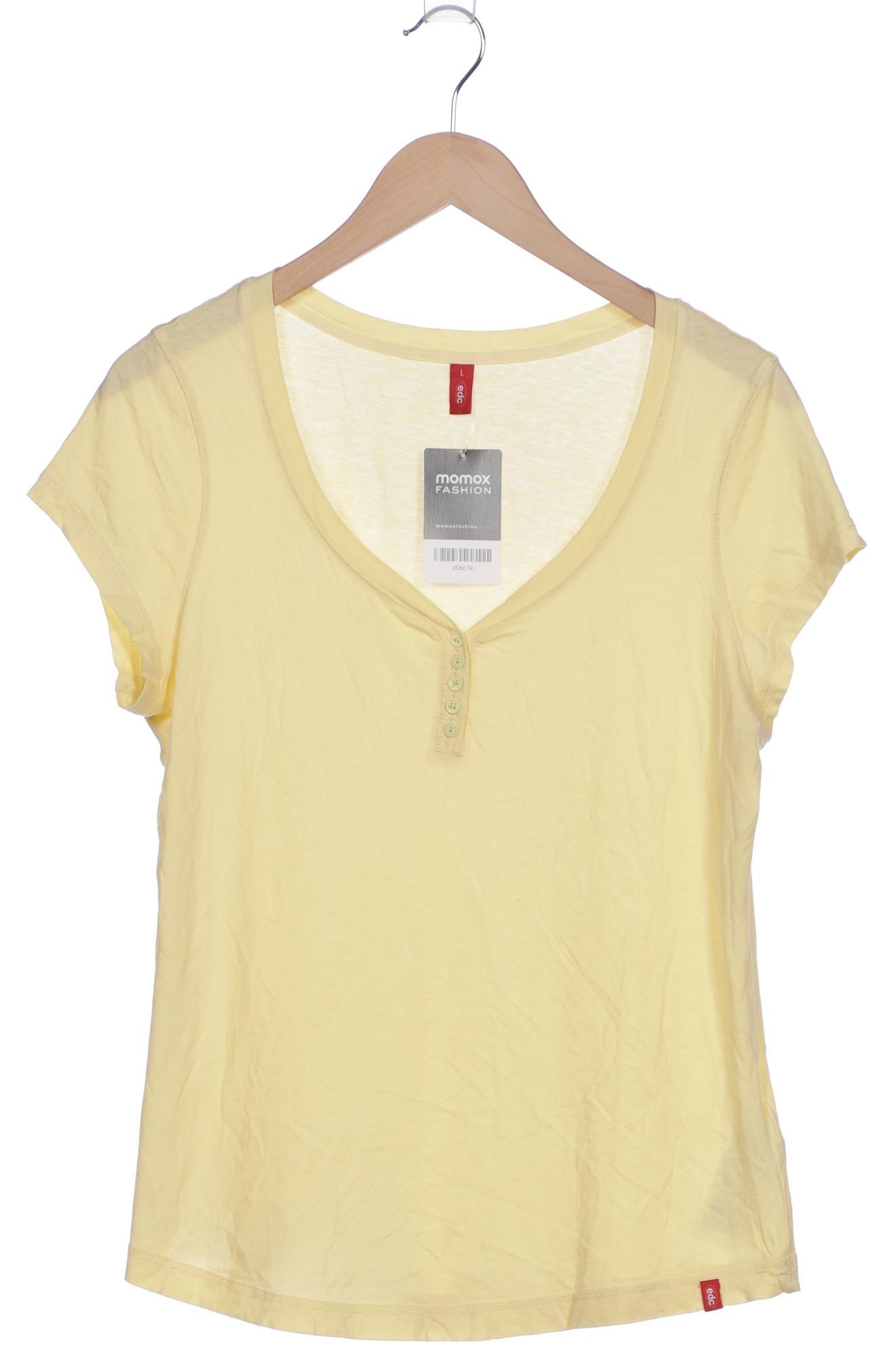 

edc by Esprit Damen T-Shirt, gelb, Gr. 42