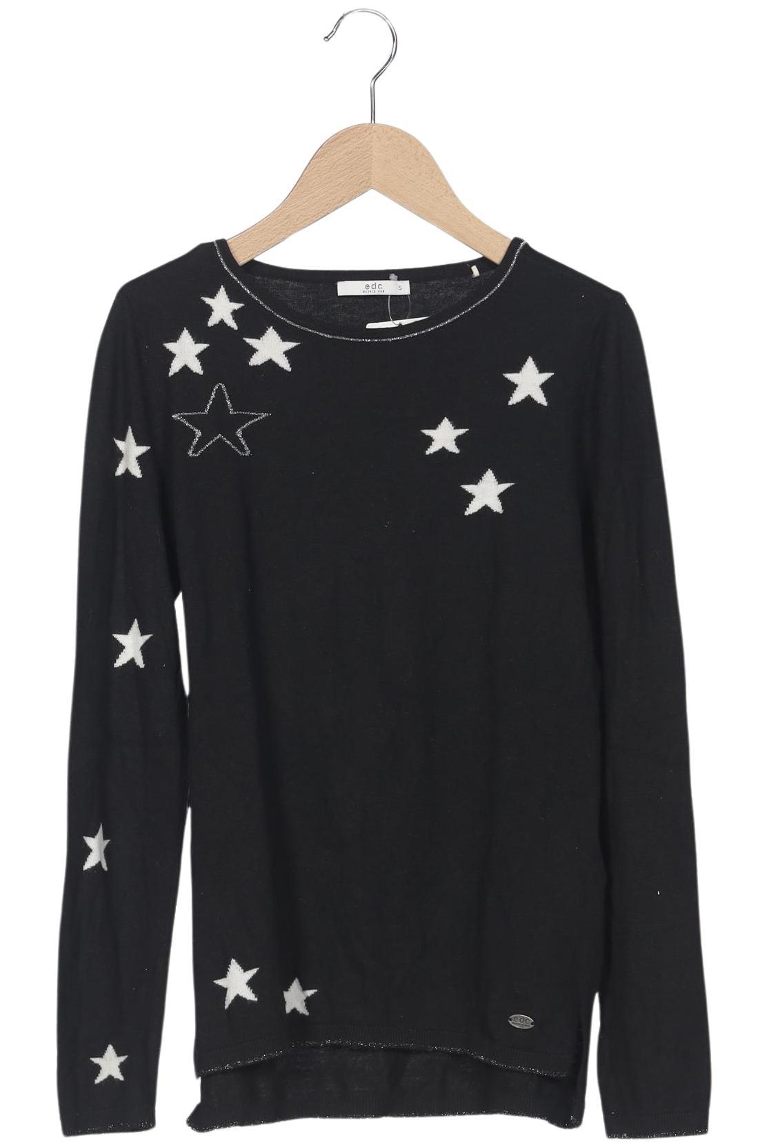 

edc by Esprit Damen Pullover, schwarz, Gr. 36