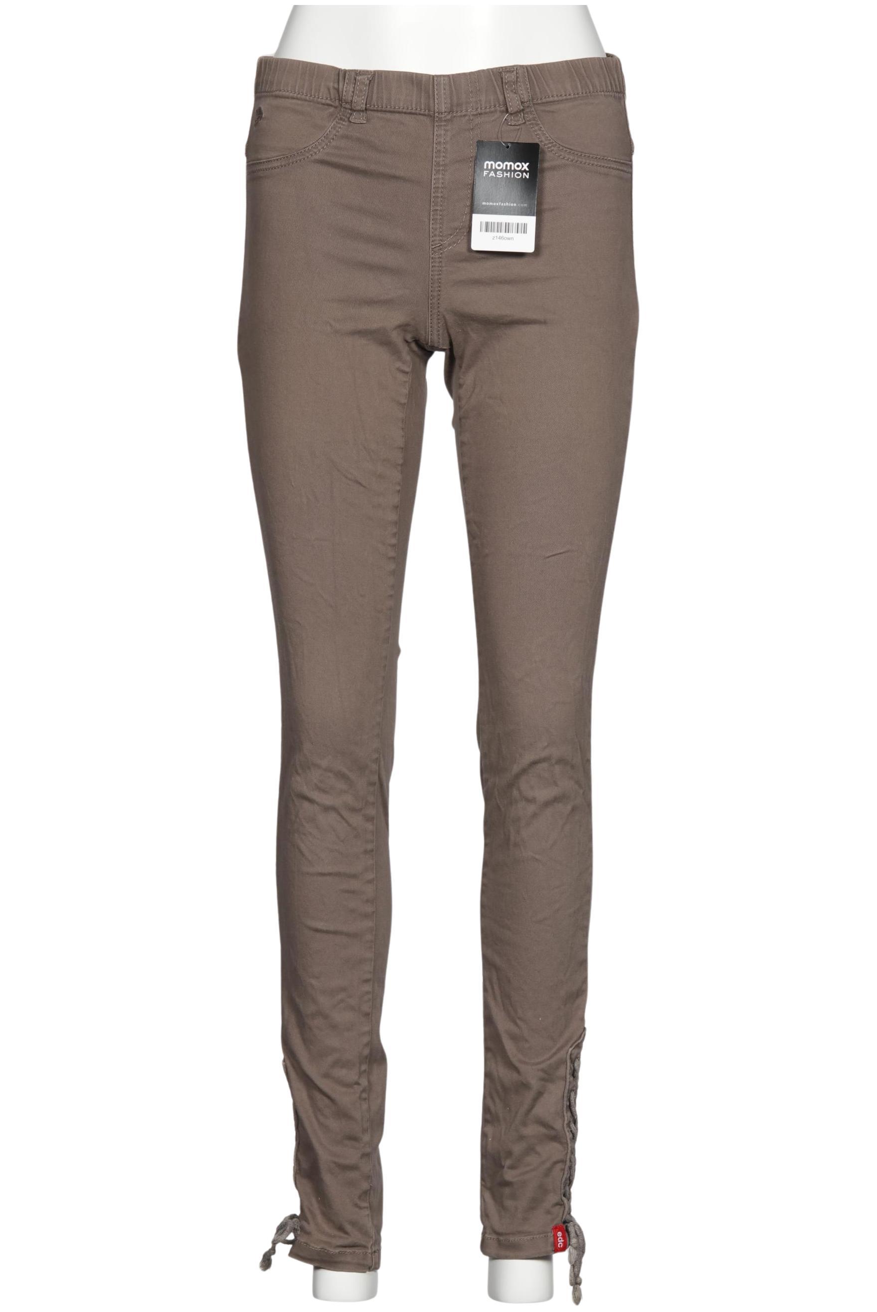 

edc by Esprit Damen Stoffhose, braun, Gr. 36