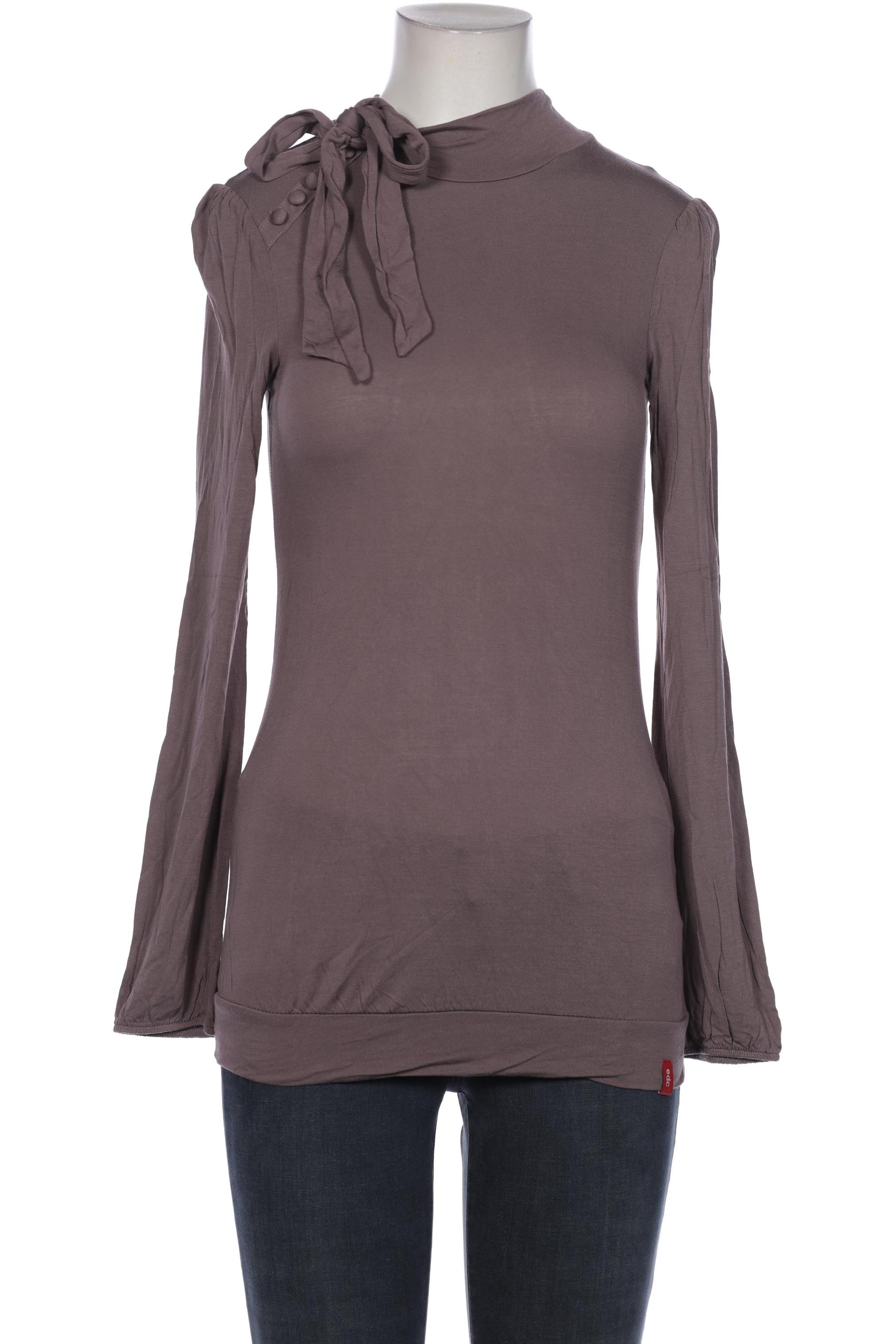 

edc by Esprit Damen Langarmshirt, braun, Gr. 34