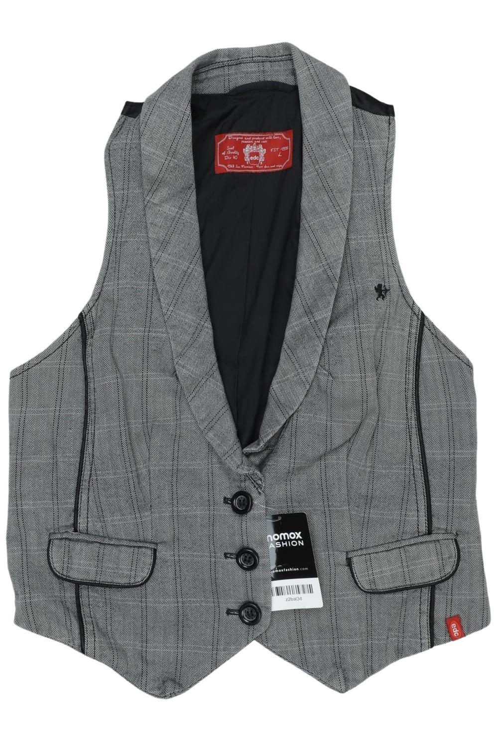 

edc by Esprit Damen Weste, grau, Gr. 42