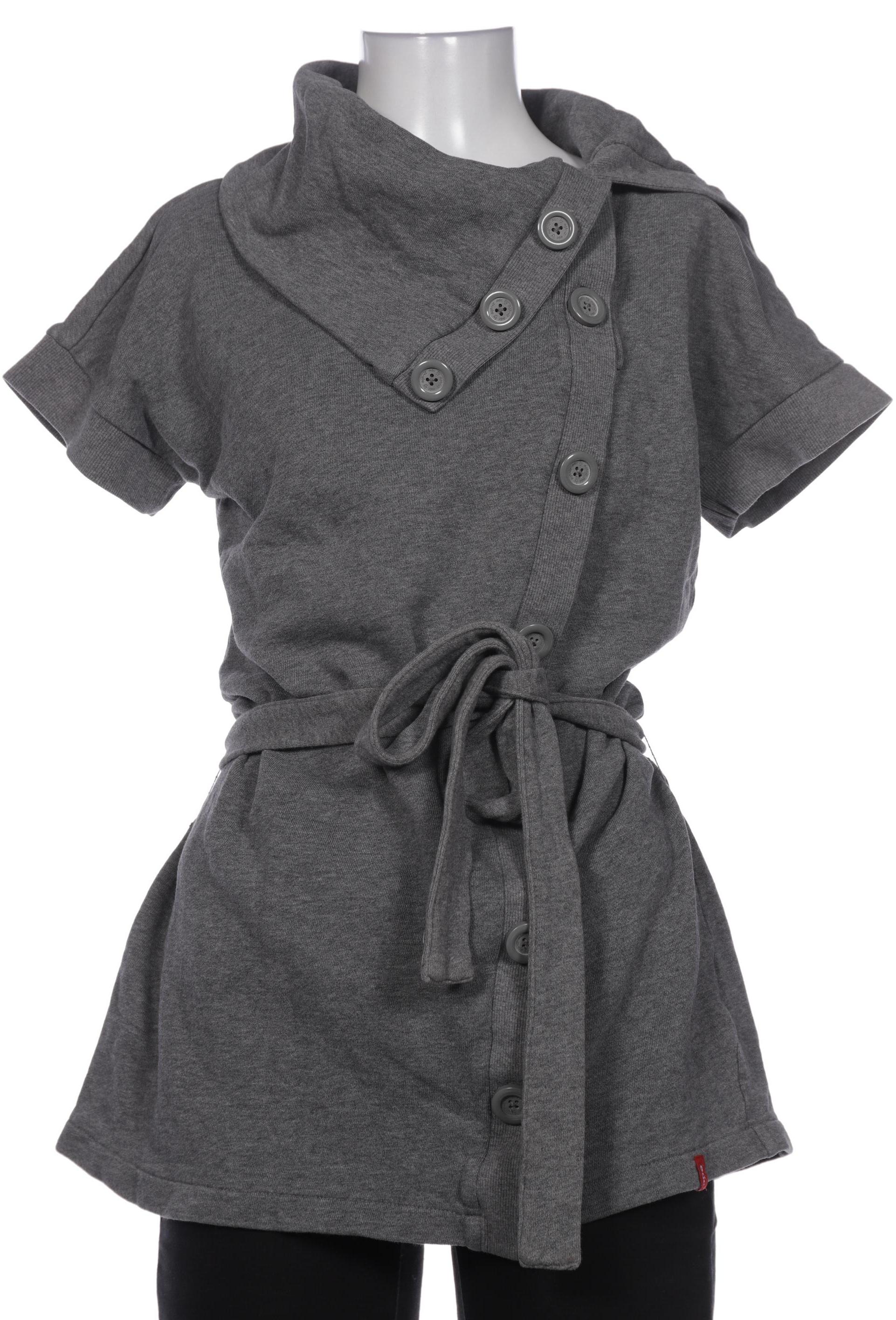 

edc by Esprit Damen Kapuzenpullover, grau, Gr. 36