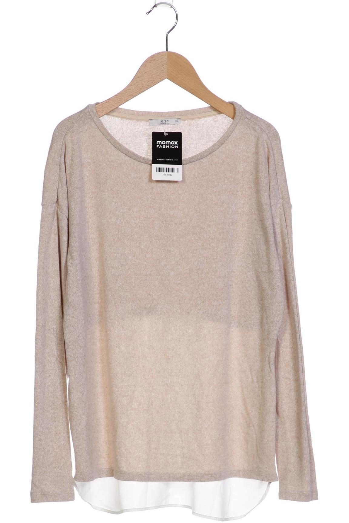 

edc by Esprit Damen Pullover, beige, Gr. 34