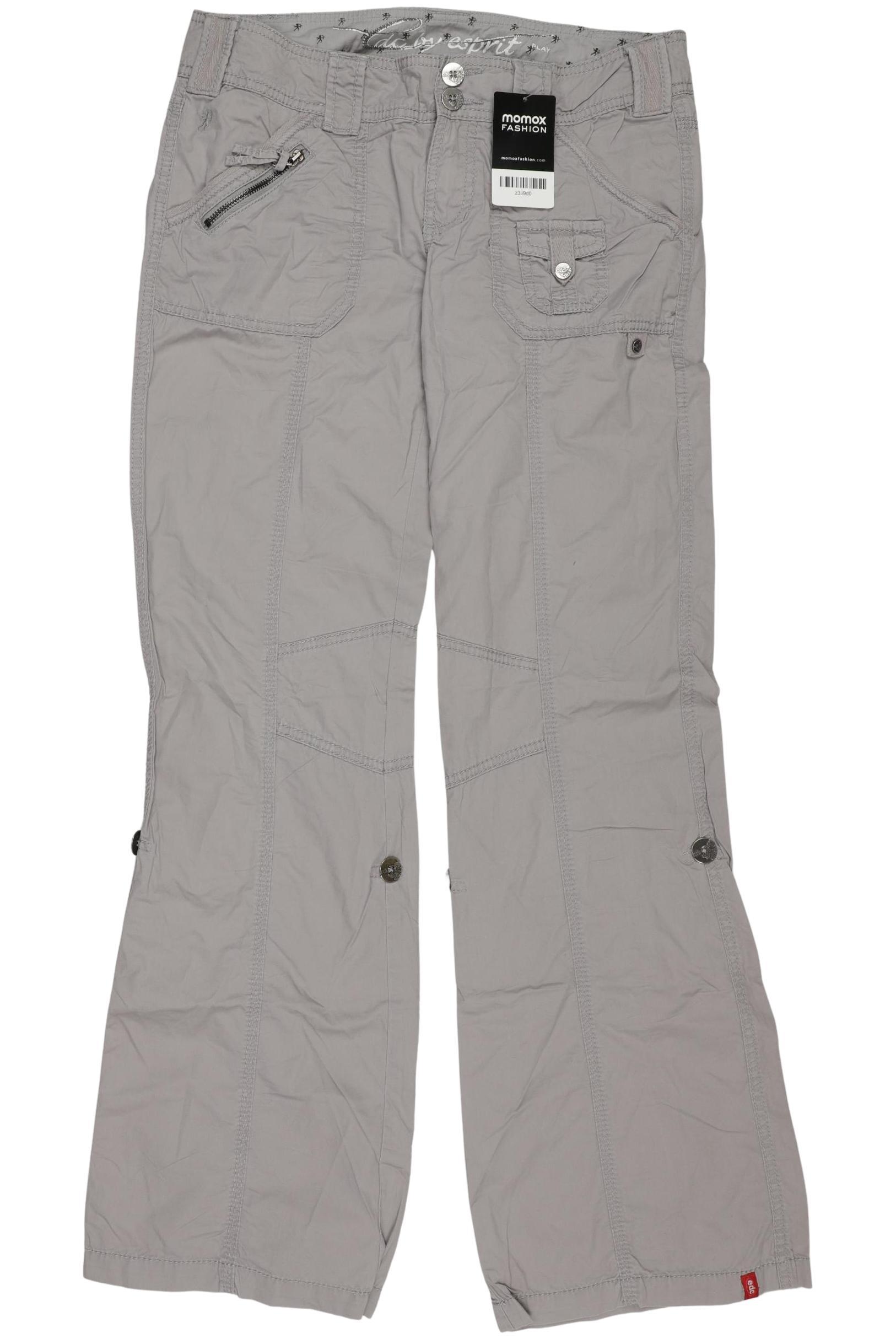 

edc by Esprit Damen Stoffhose, grau, Gr. 36