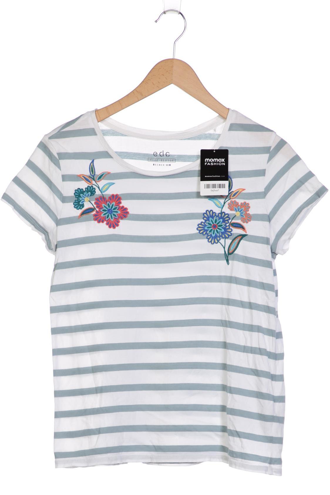 

edc by Esprit Damen T-Shirt, weiß, Gr. 38