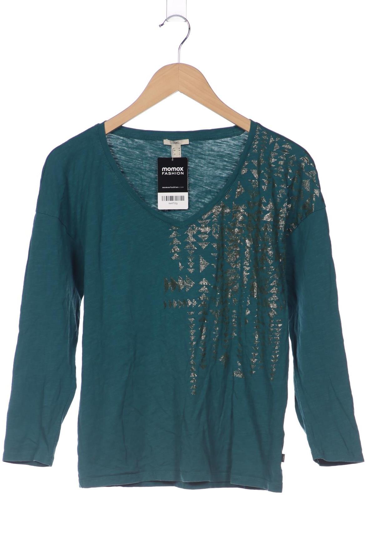 

edc by Esprit Damen Langarmshirt, türkis, Gr. 38