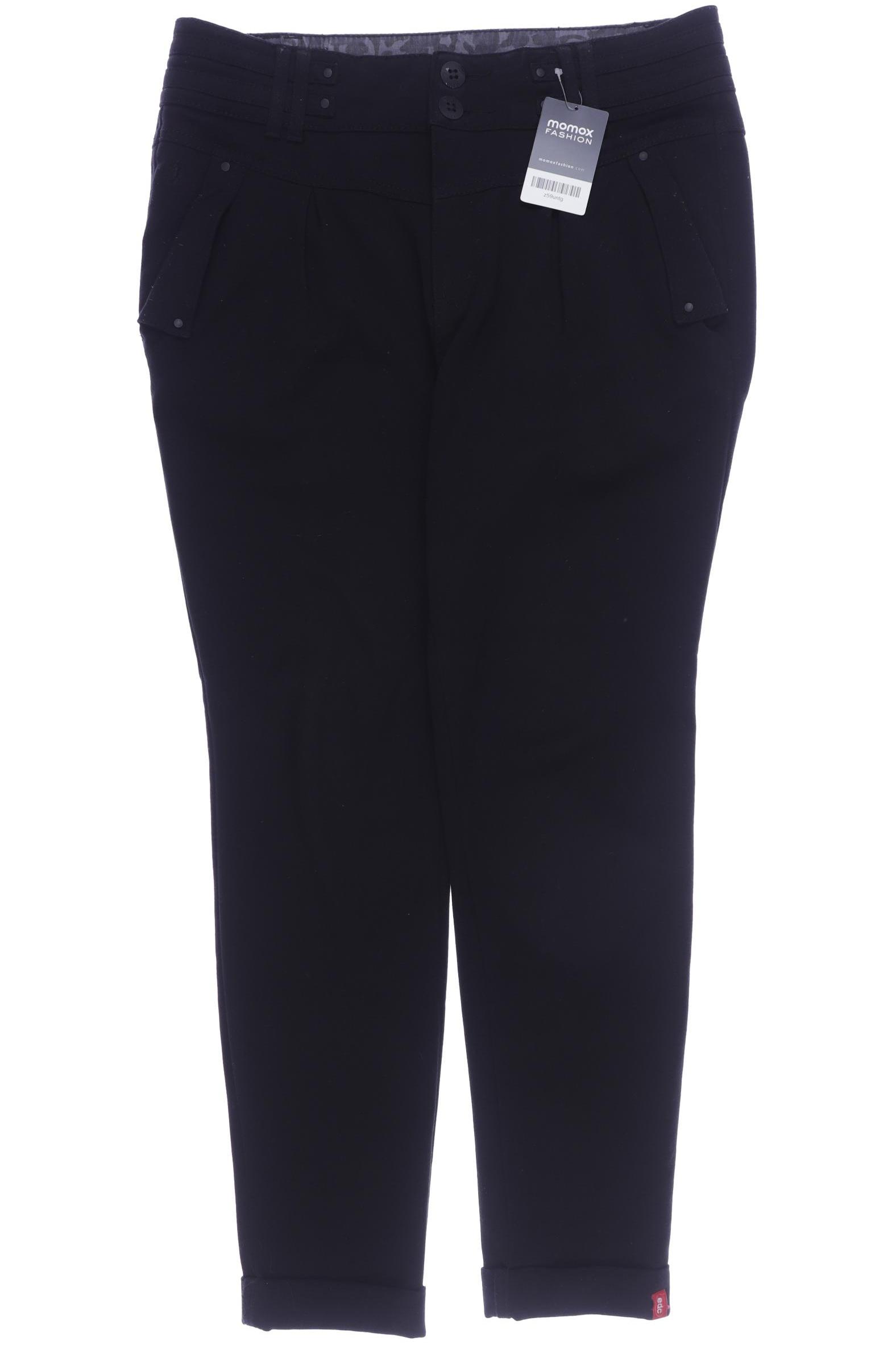 

edc by Esprit Damen Stoffhose, schwarz