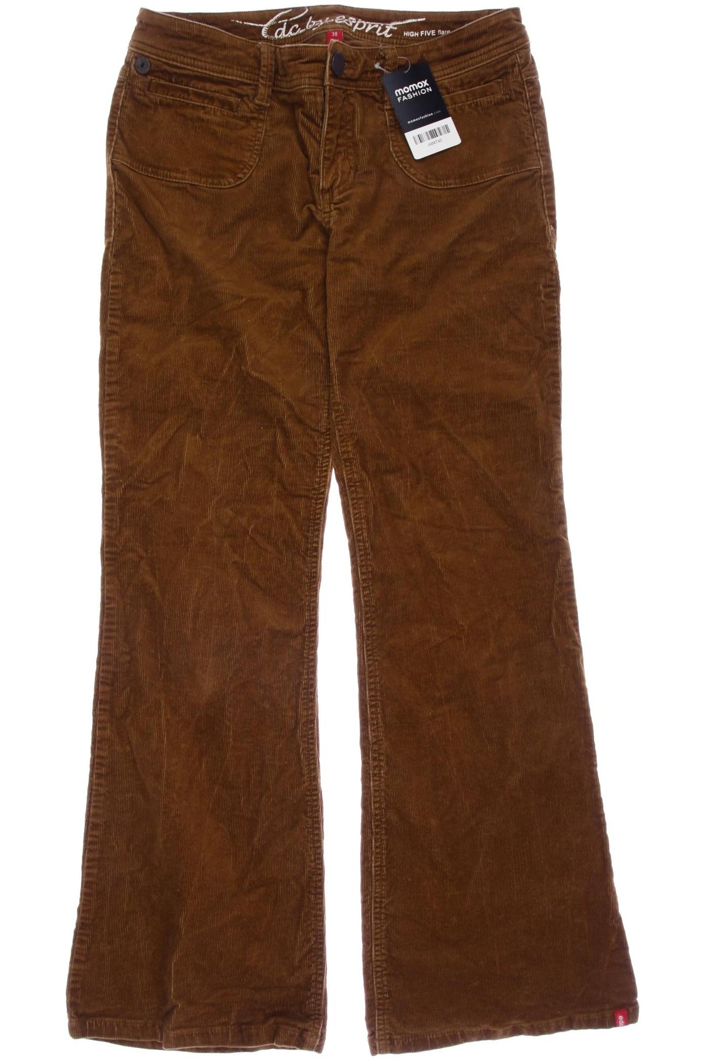 

edc by Esprit Damen Stoffhose, braun, Gr. 38