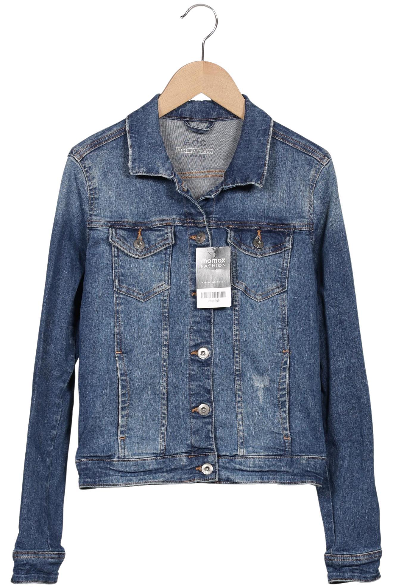 

edc by Esprit Damen Jacke, blau, Gr. 32