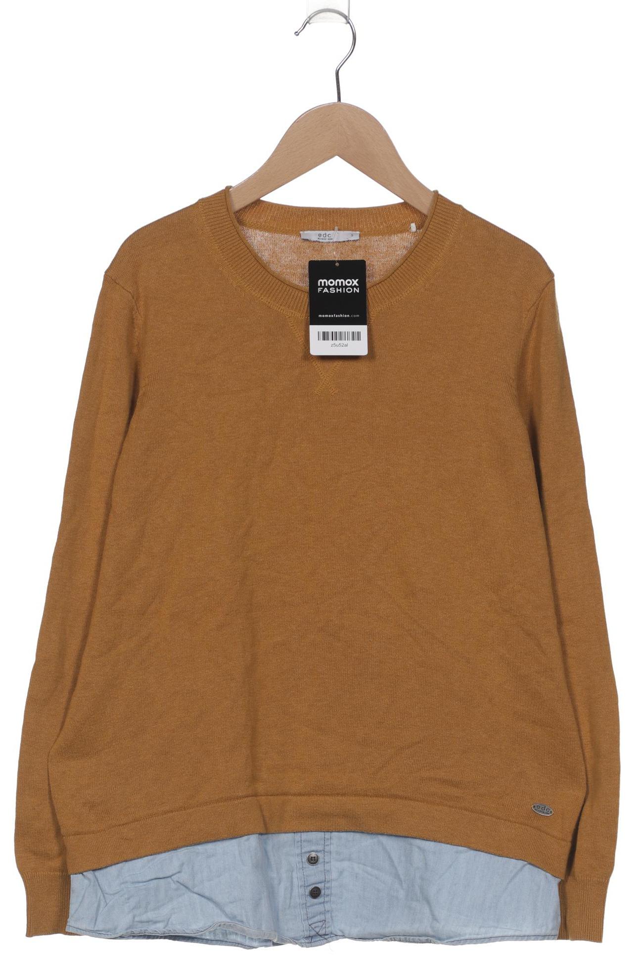 

edc by Esprit Damen Pullover, gelb, Gr. 36