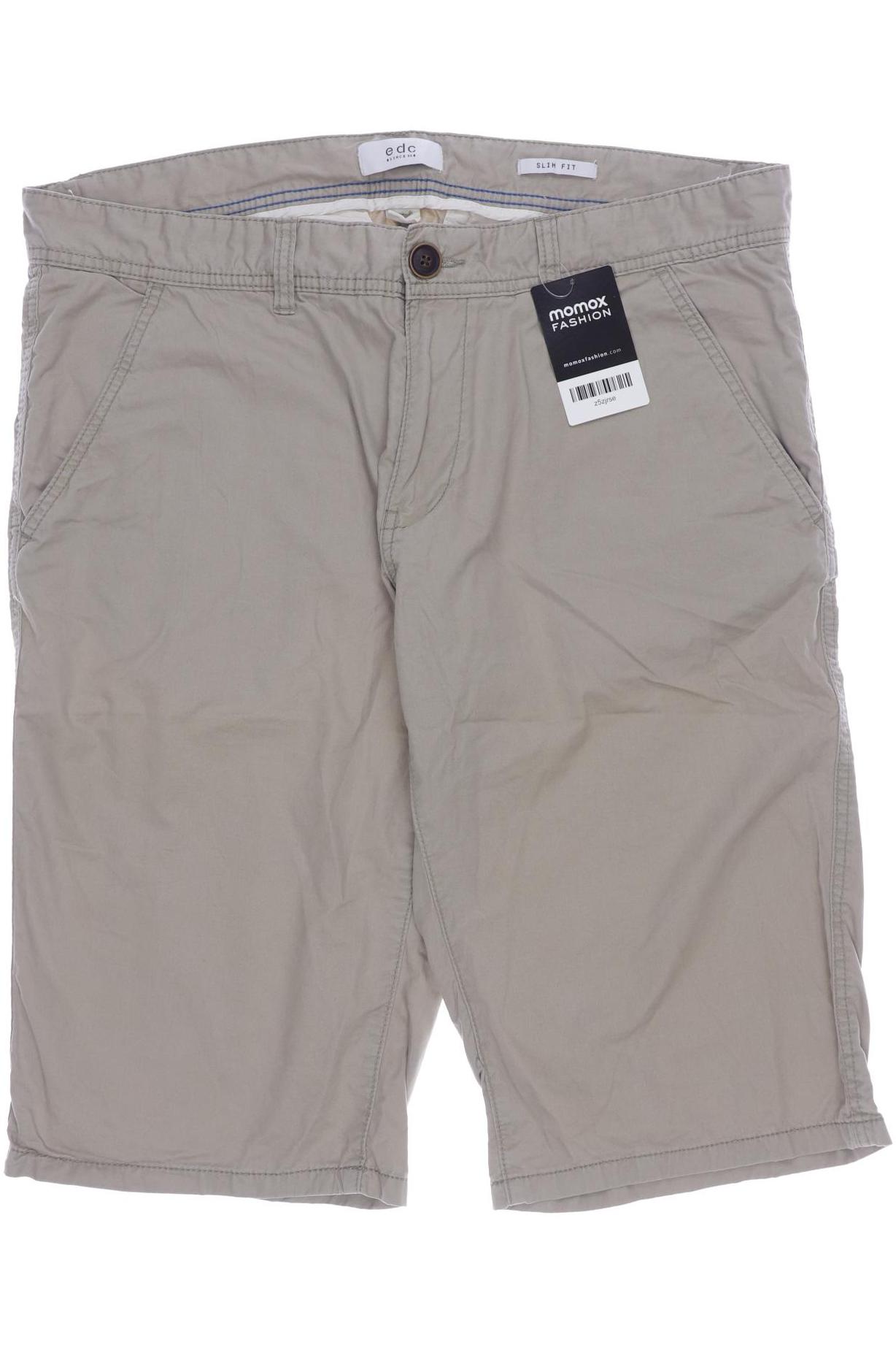 

edc by Esprit Herren Shorts, grün, Gr. 34