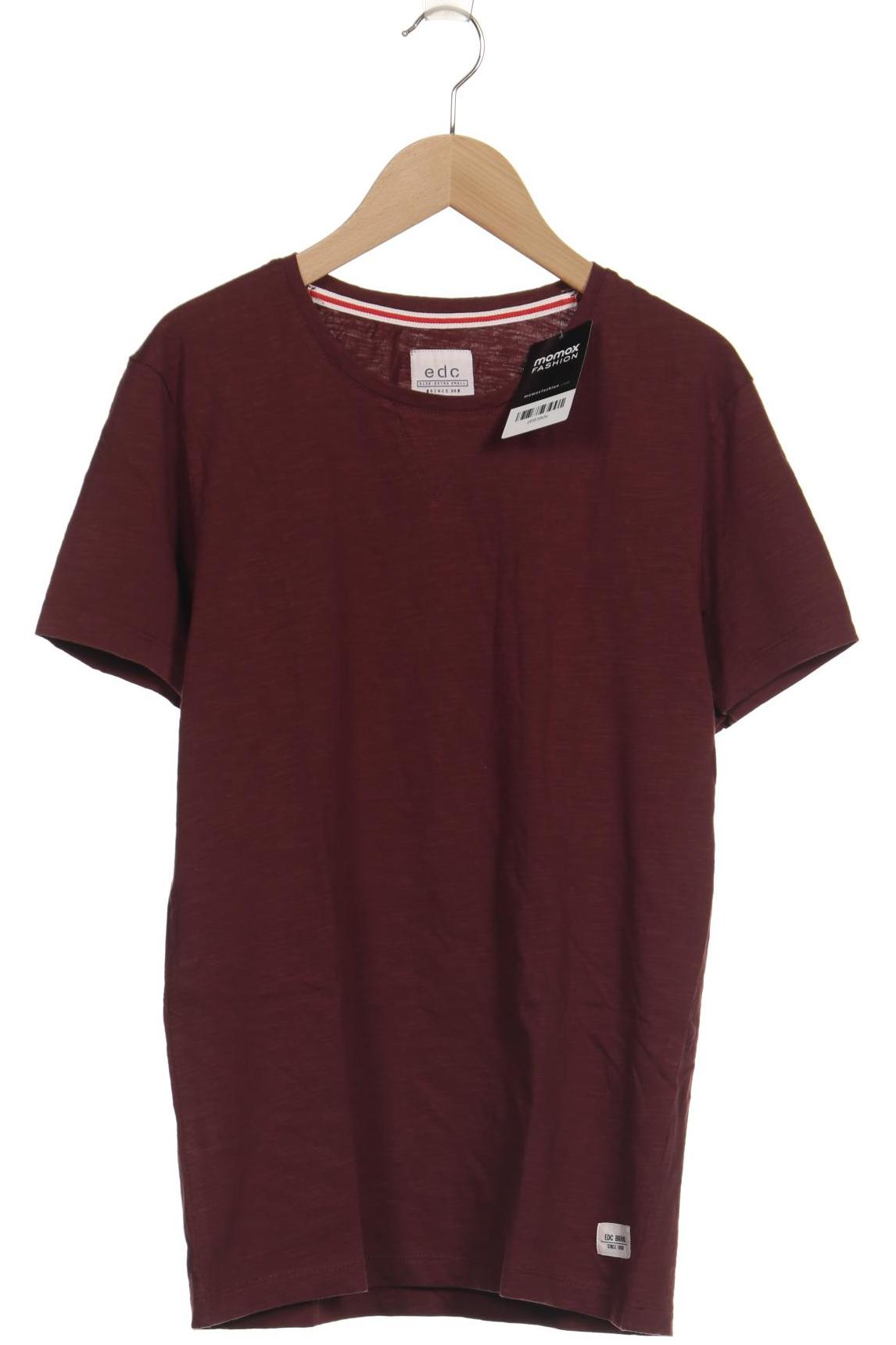 

edc by Esprit Herren T-Shirt, bordeaux, Gr. 44