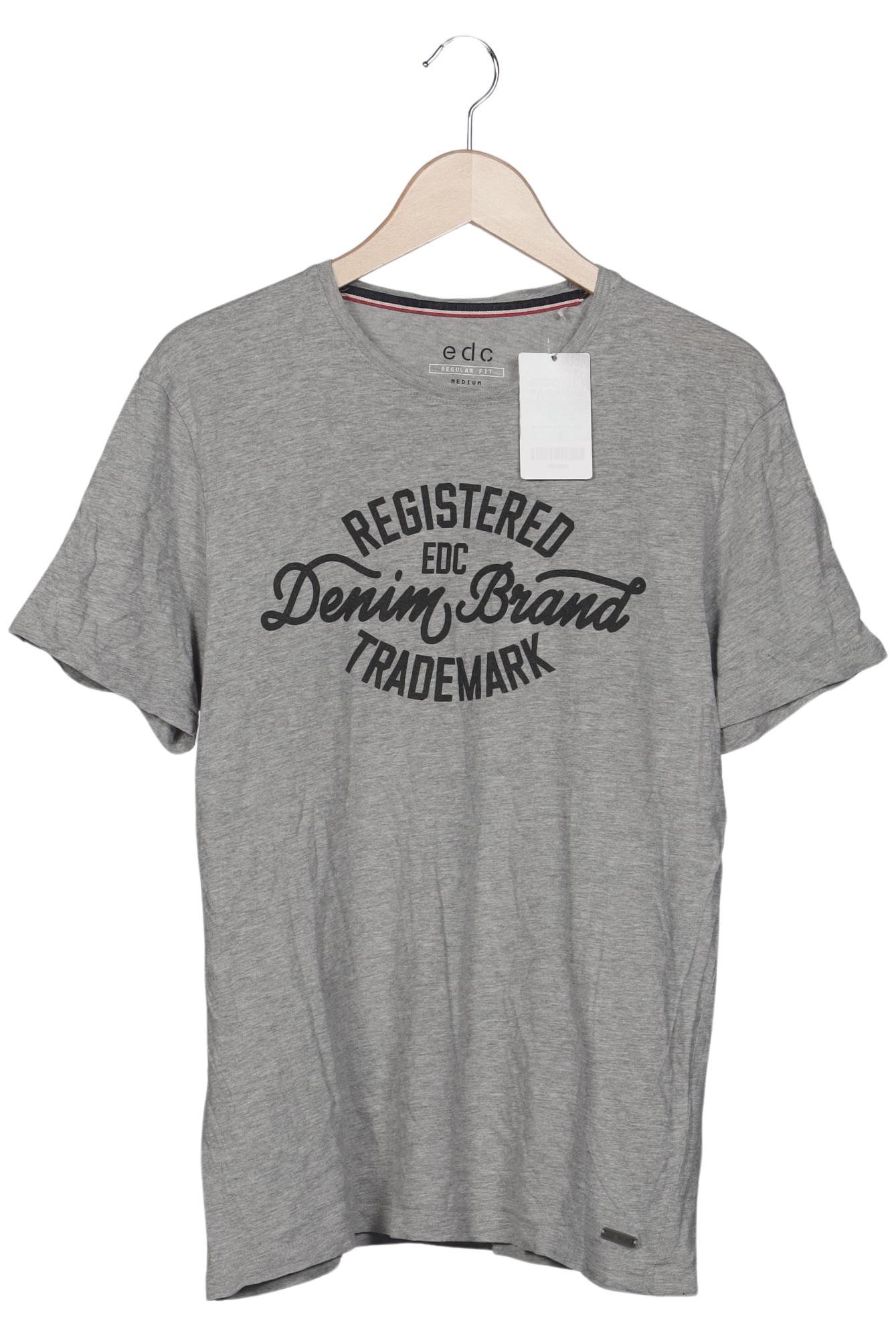 

edc by Esprit Herren T-Shirt, grau, Gr. 48