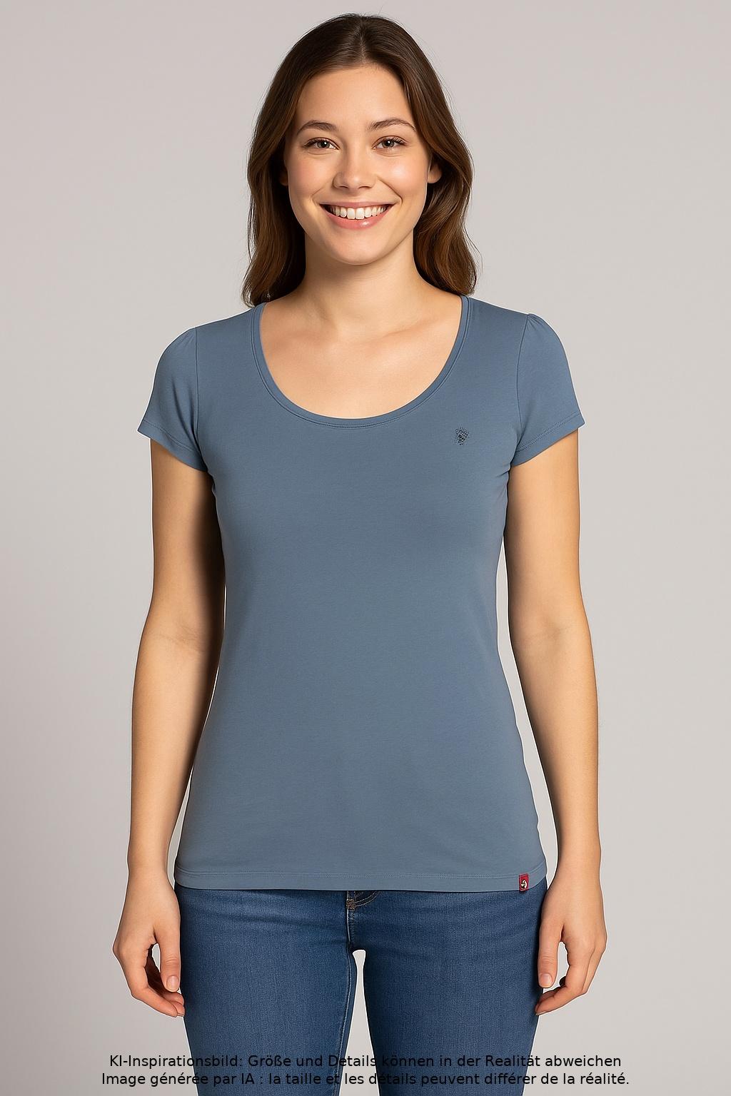 

edc by Esprit Damen T-Shirt, hellblau, Gr. 38