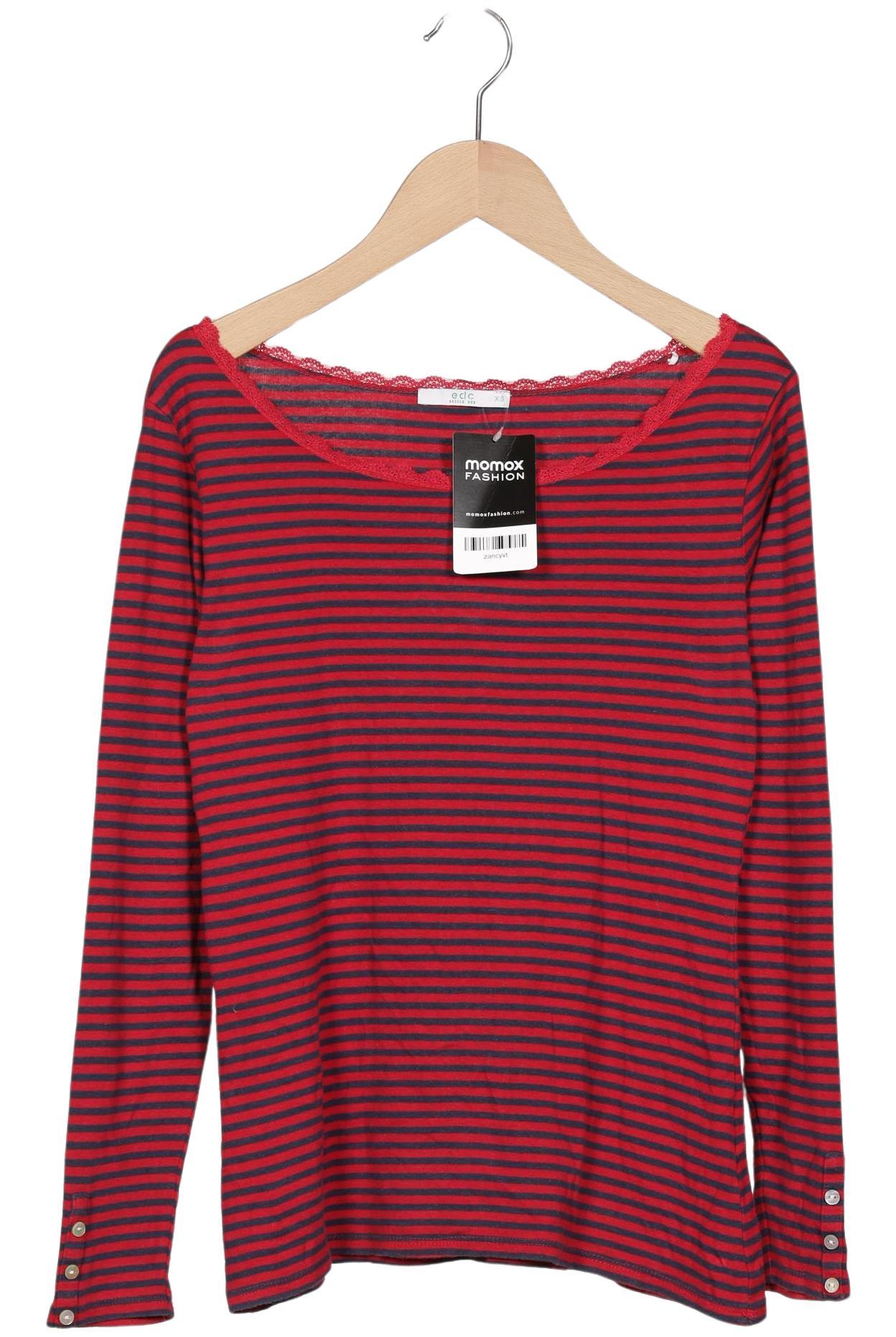 

edc by Esprit Damen Langarmshirt, rot, Gr. 34