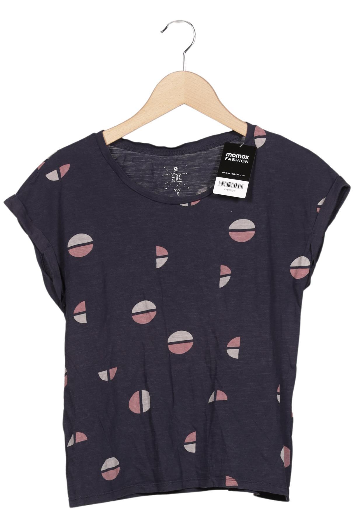 

edc by Esprit Damen T-Shirt, marineblau, Gr. 36