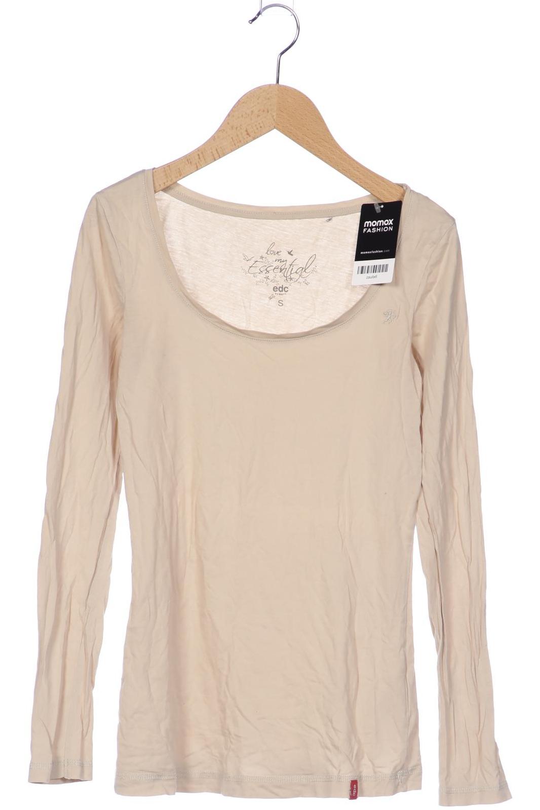 

edc by Esprit Damen Langarmshirt, beige, Gr. 36