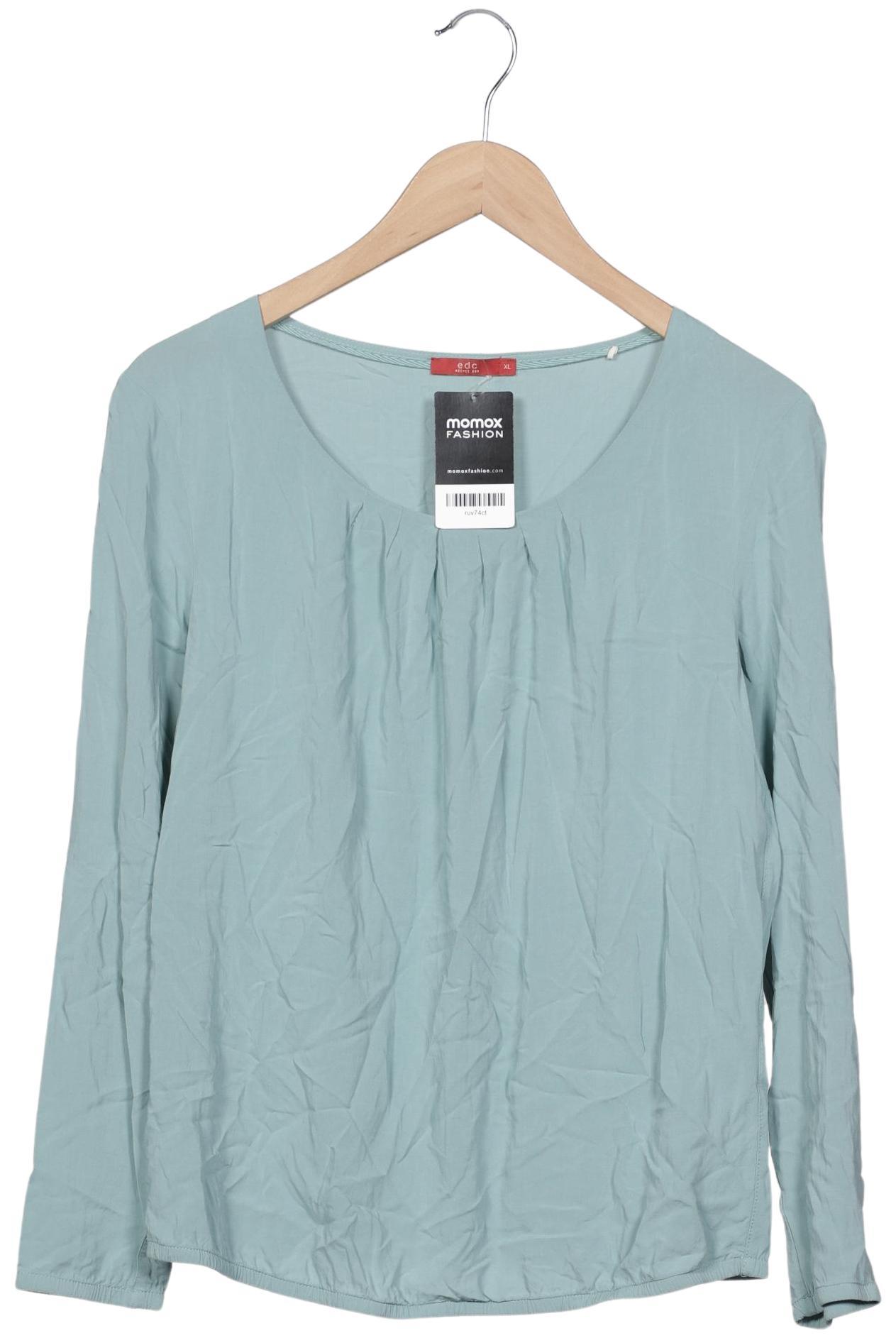 

edc by Esprit Damen Bluse, türkis, Gr. 44