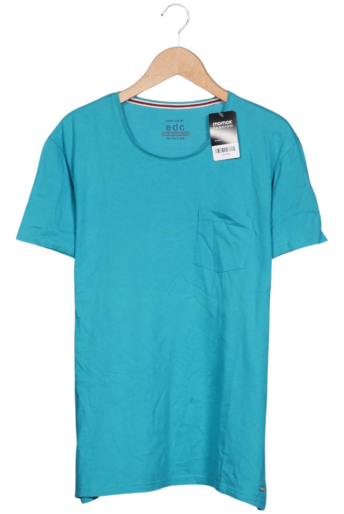 Thumbnail - edc by Esprit Herren T-Shirt, türkis, Gr. 54