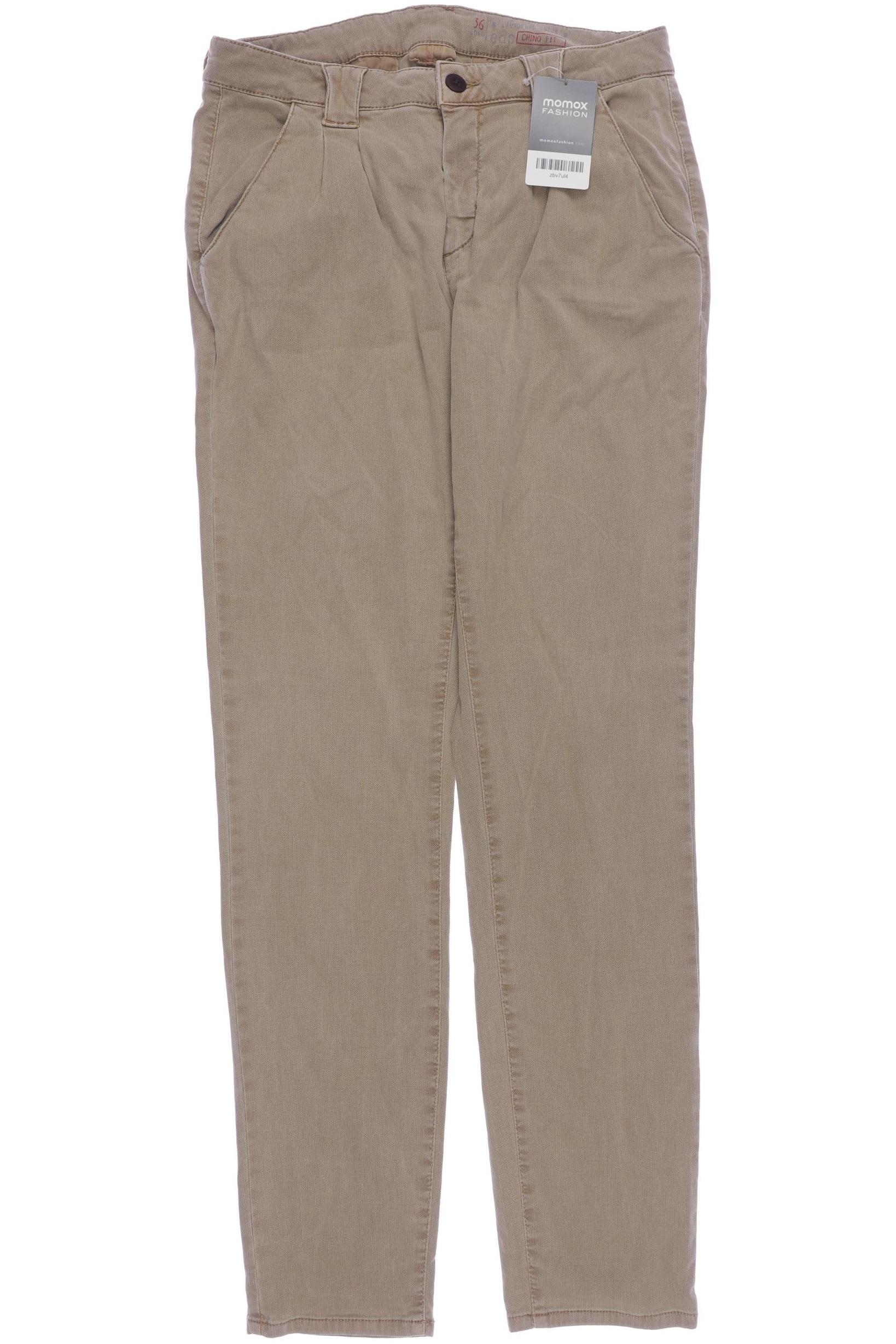 

edc by Esprit Damen Stoffhose, beige, Gr. 36