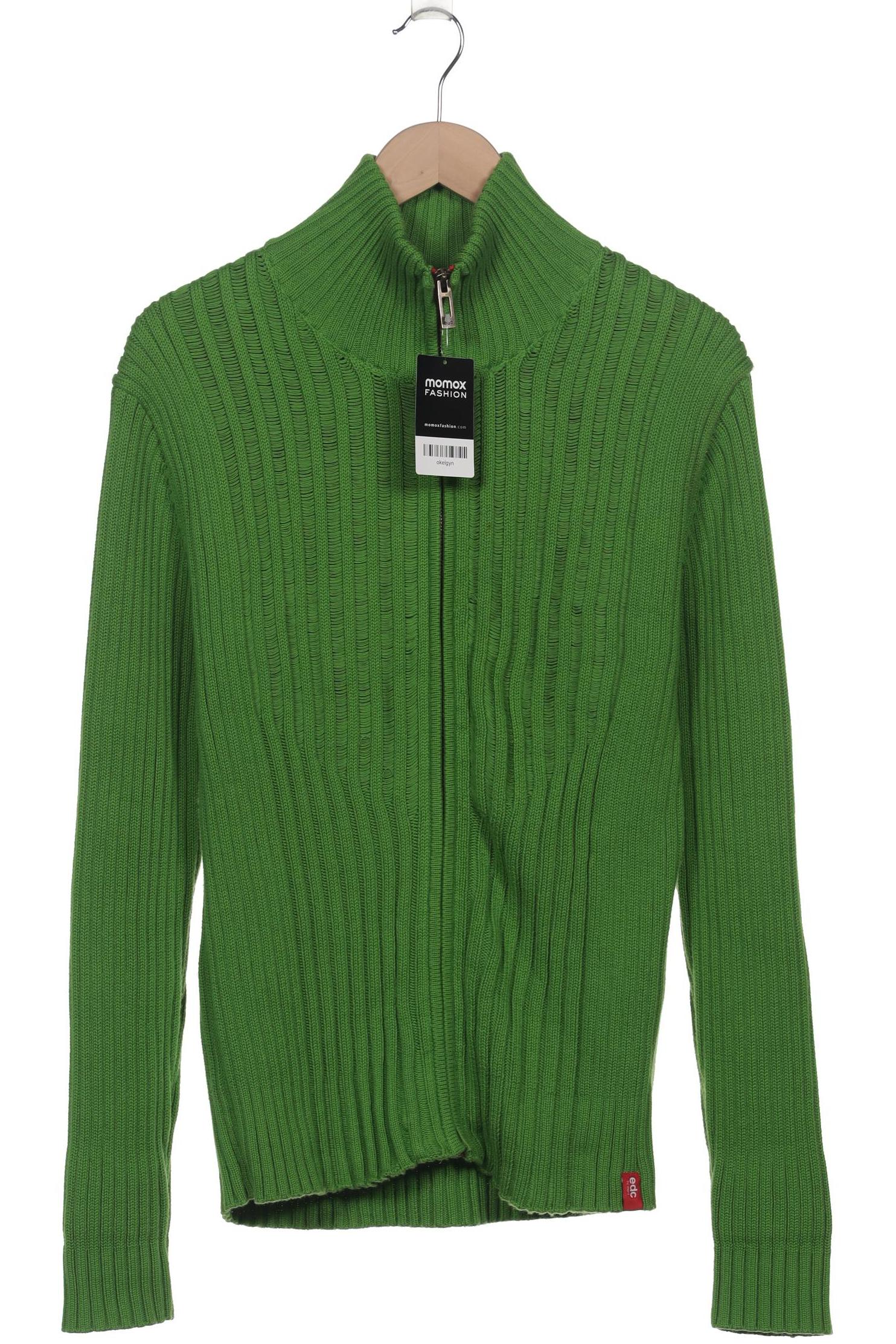 

edc by Esprit Herren Strickjacke, grün, Gr. 52
