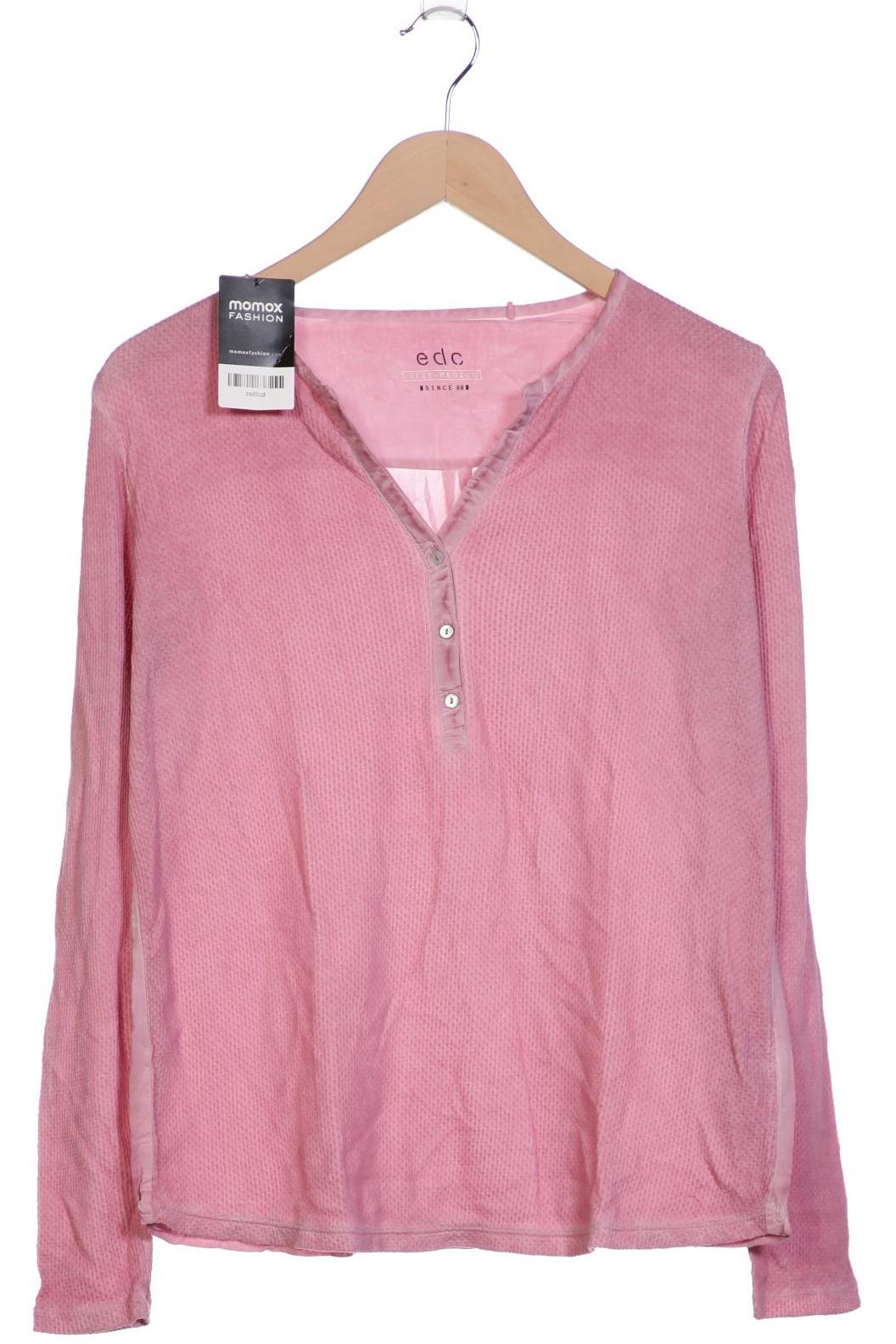 

edc by Esprit Damen Langarmshirt, pink, Gr. 38