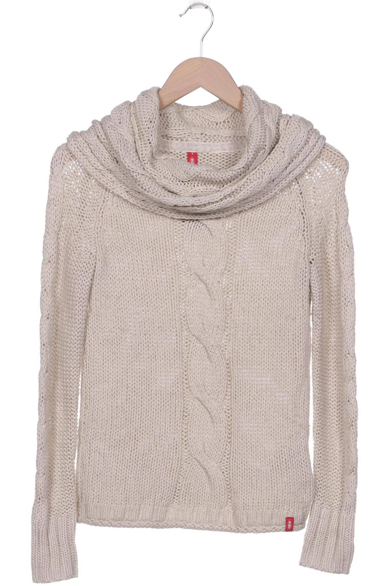 

edc by Esprit Damen Pullover, beige, Gr. 36