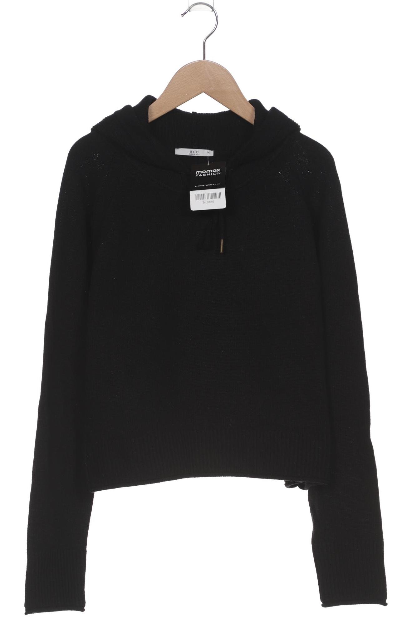 

edc by Esprit Damen Pullover, schwarz, Gr. 38