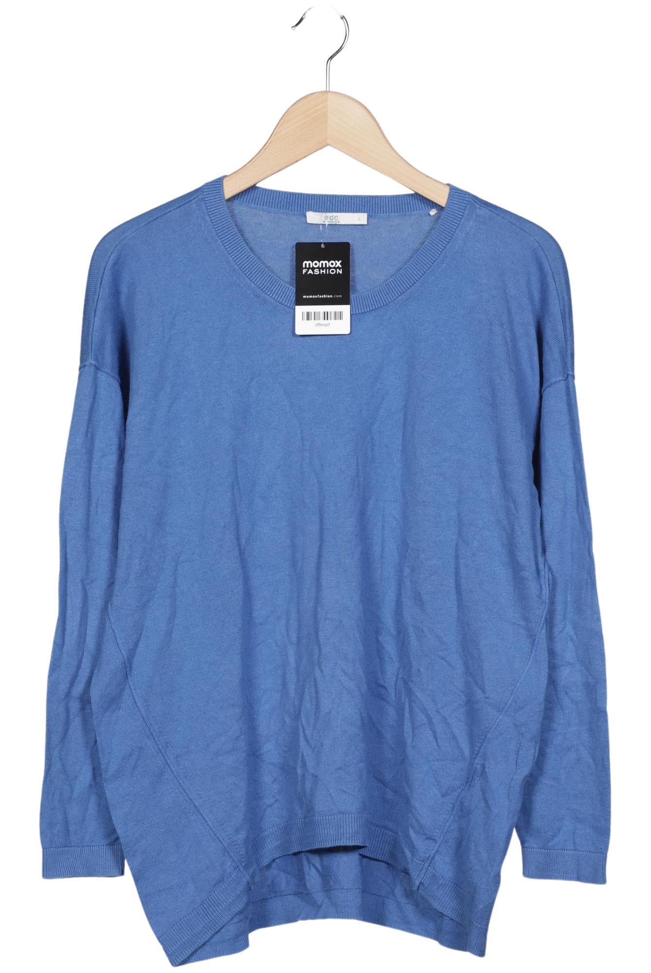 

edc by Esprit Damen Pullover, blau, Gr. 42