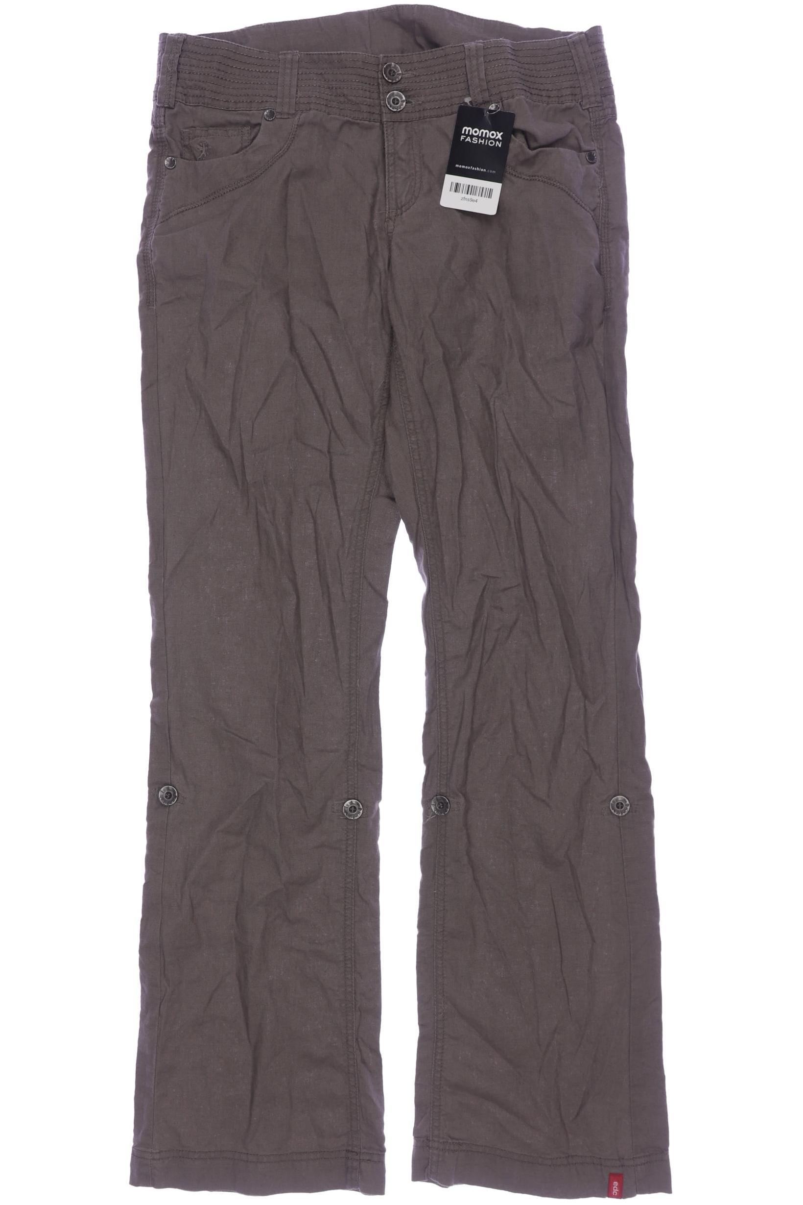 

edc by Esprit Damen Stoffhose, braun, Gr. 38