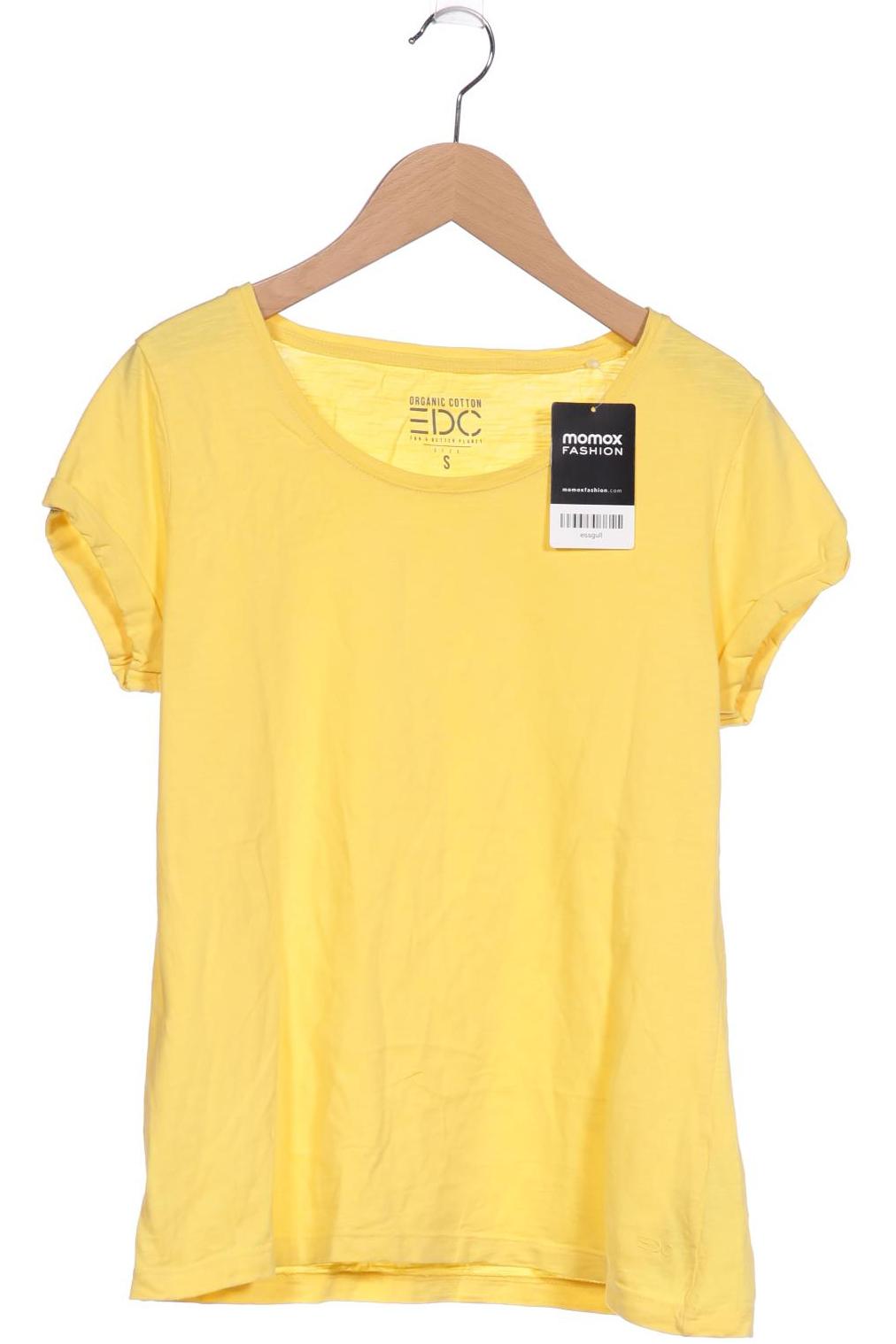 

edc by Esprit Damen T-Shirt, gelb, Gr. 36