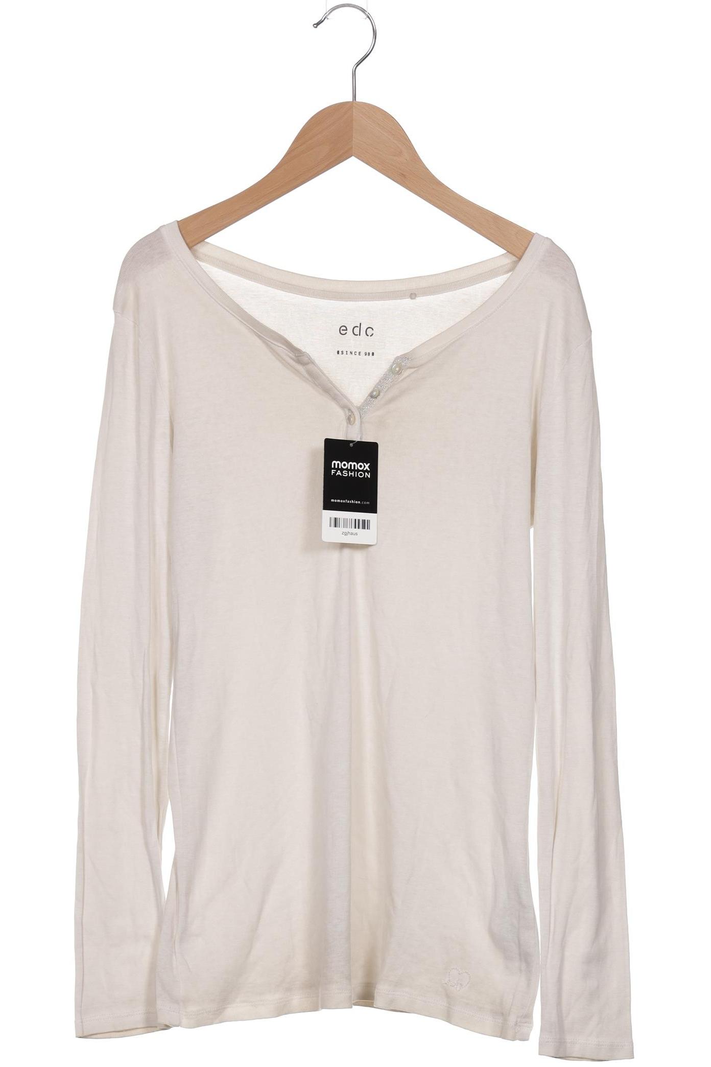 

edc by Esprit Damen Langarmshirt, beige, Gr. 38