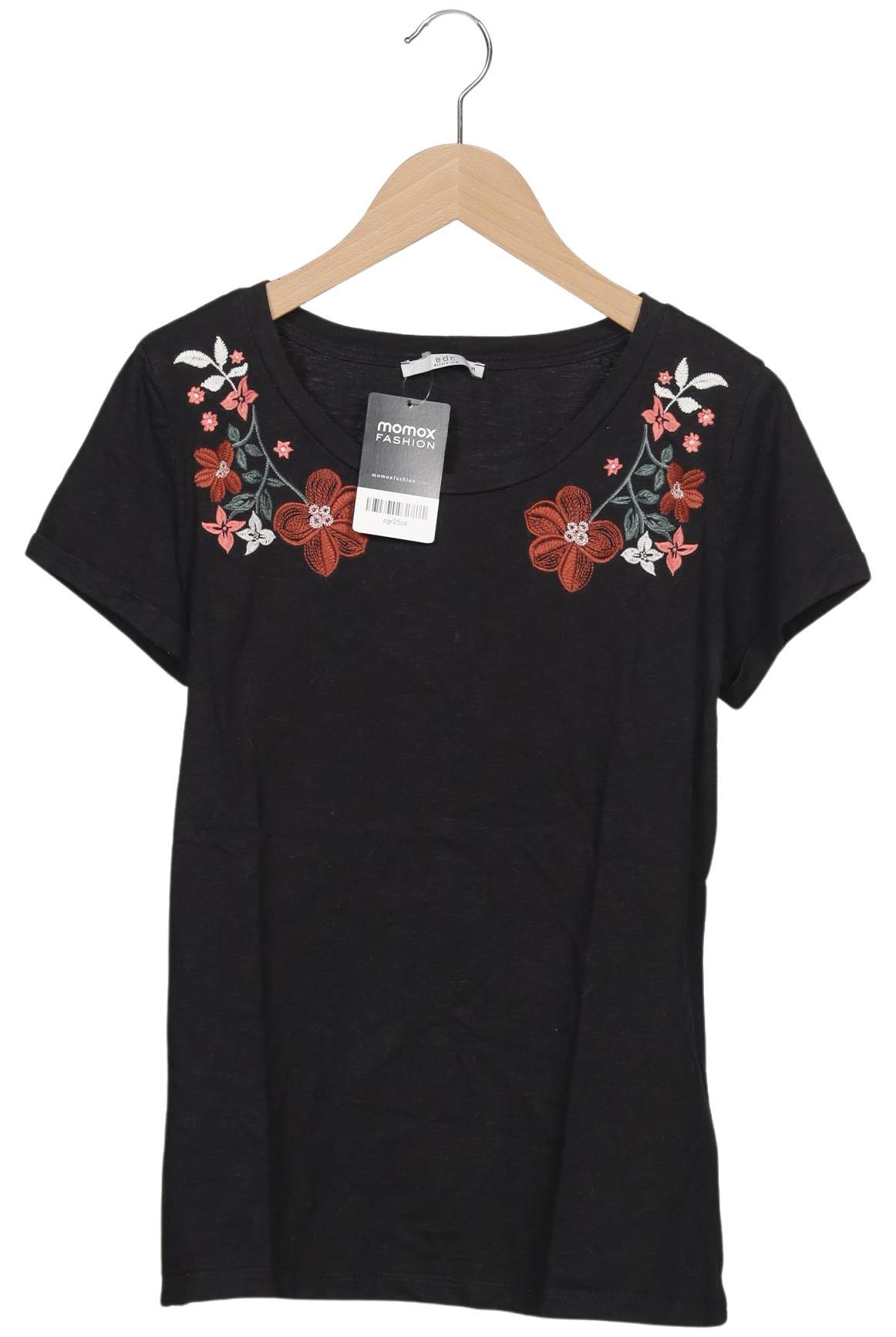 

edc by Esprit Damen T-Shirt, schwarz, Gr. 38