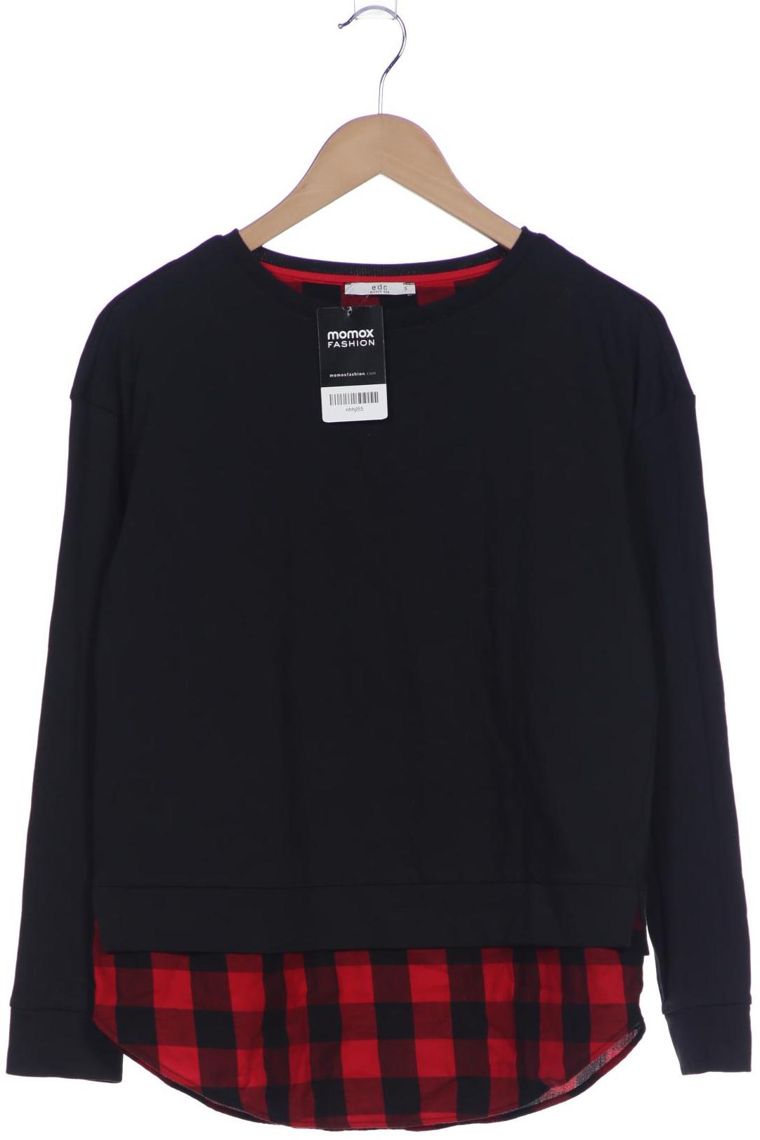 

edc by Esprit Damen Sweatshirt, schwarz, Gr. 36