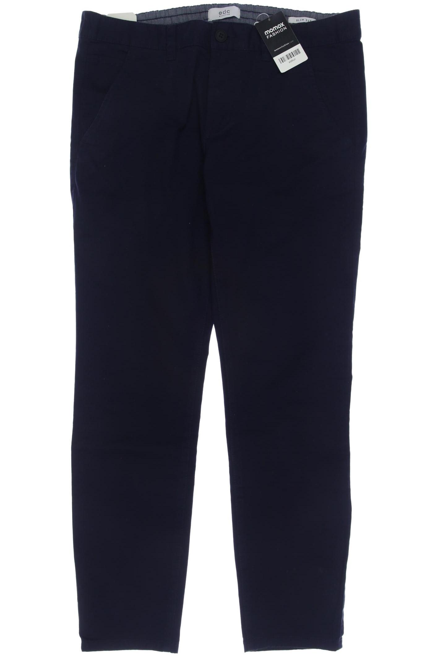 

edc by Esprit Herren Stoffhose, marineblau, Gr. 33