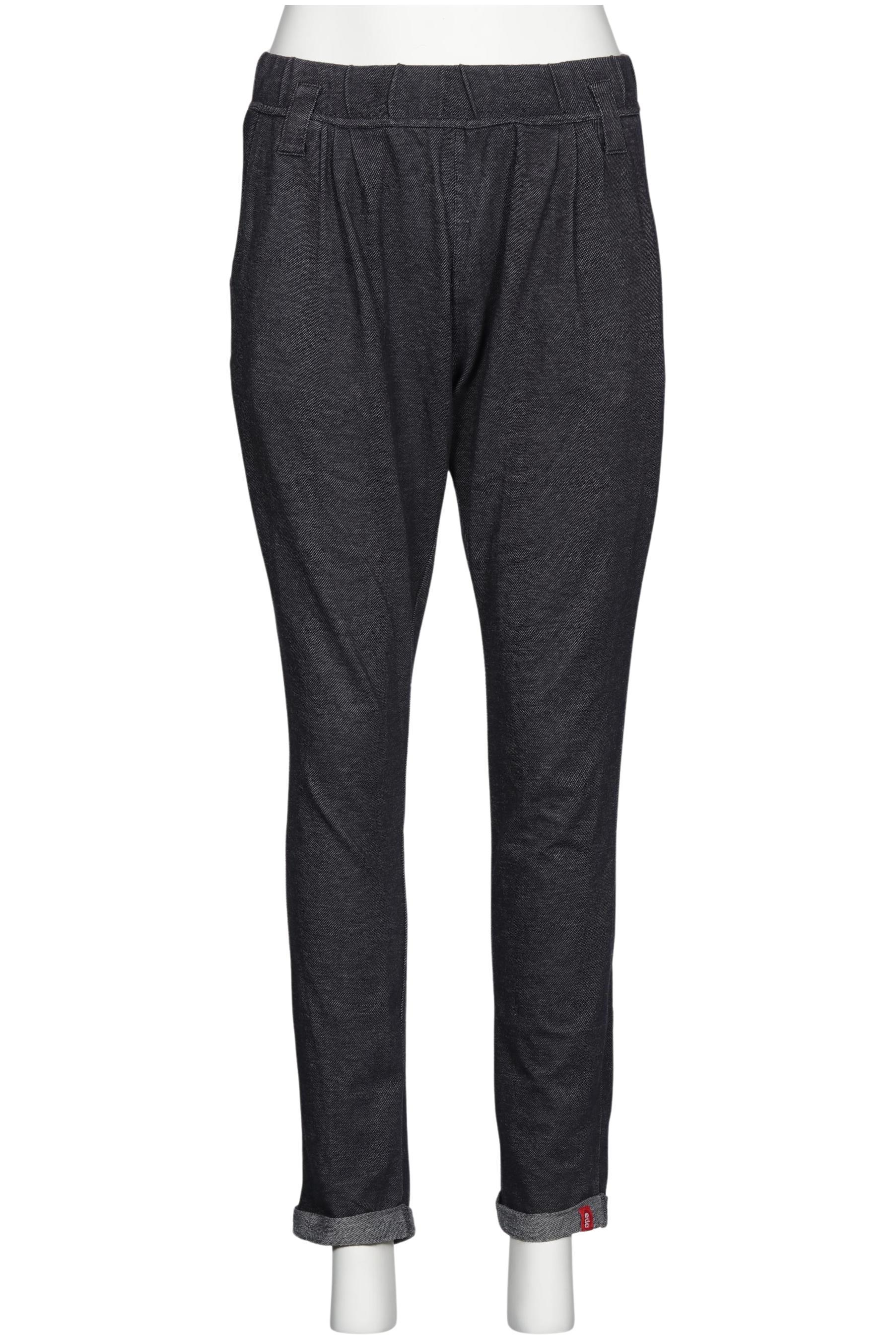 

edc by Esprit Damen Stoffhose, marineblau, Gr. 0