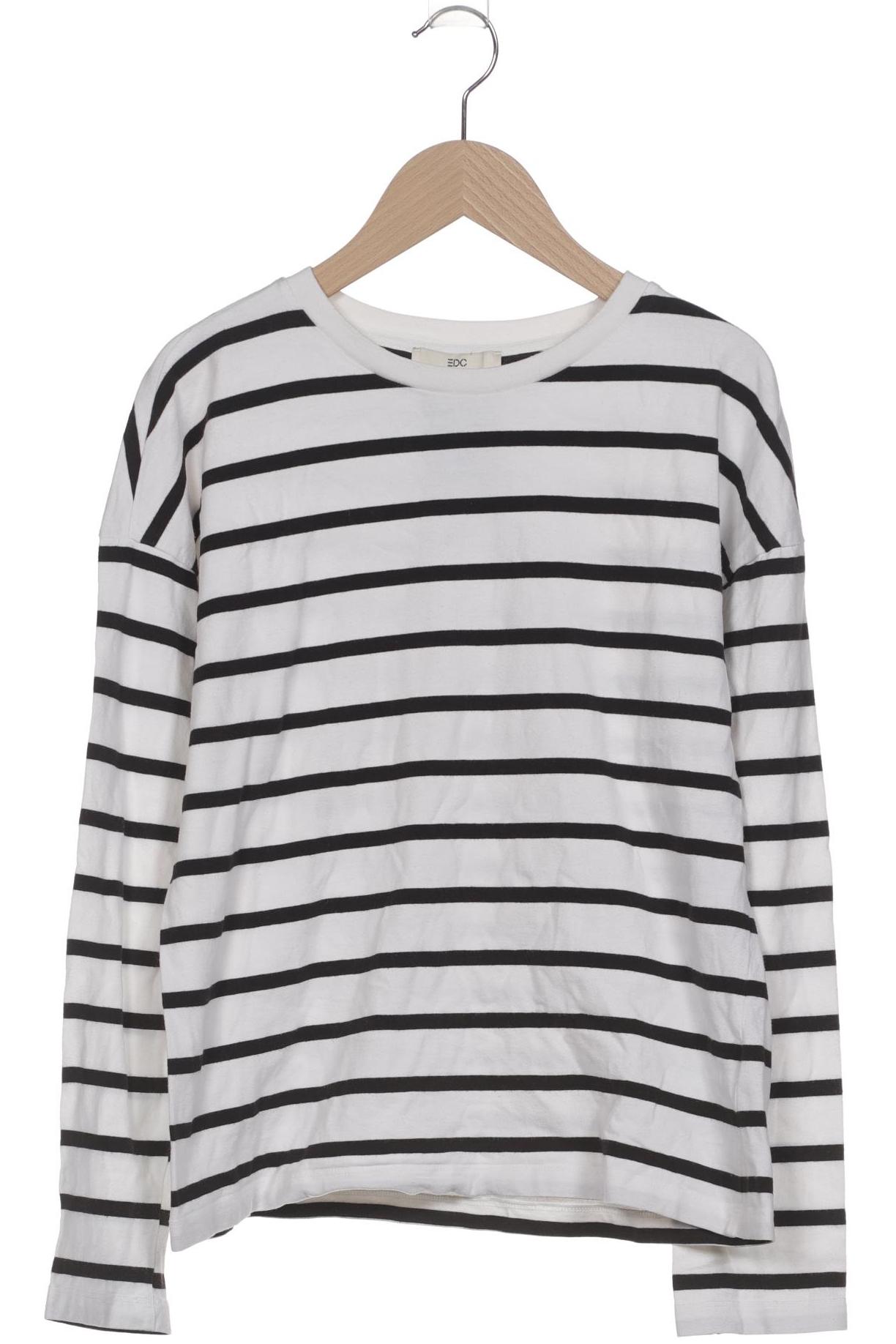 

edc by Esprit Damen Langarmshirt, schwarz, Gr. 38