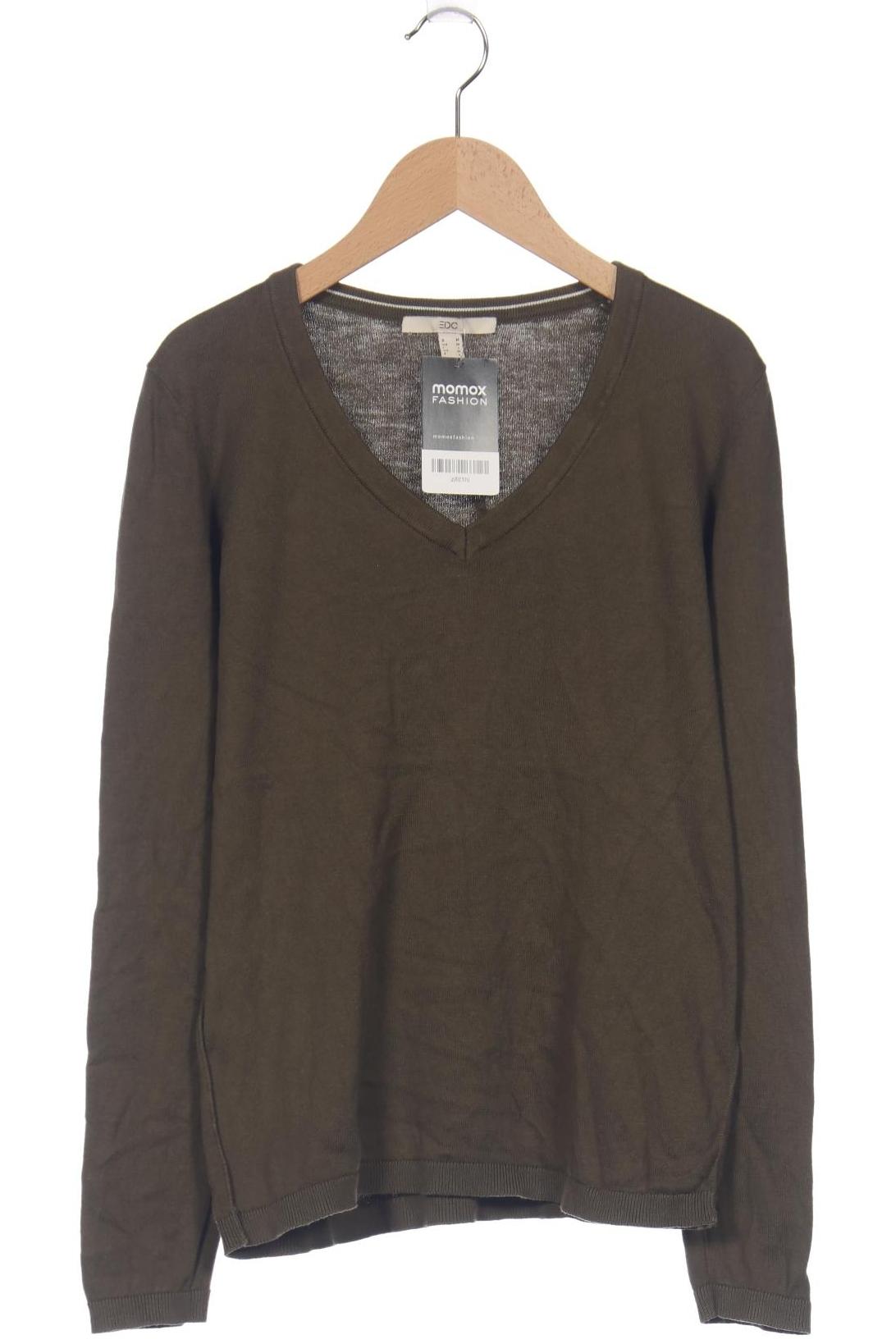 

edc by Esprit Damen Pullover, grün, Gr. 38