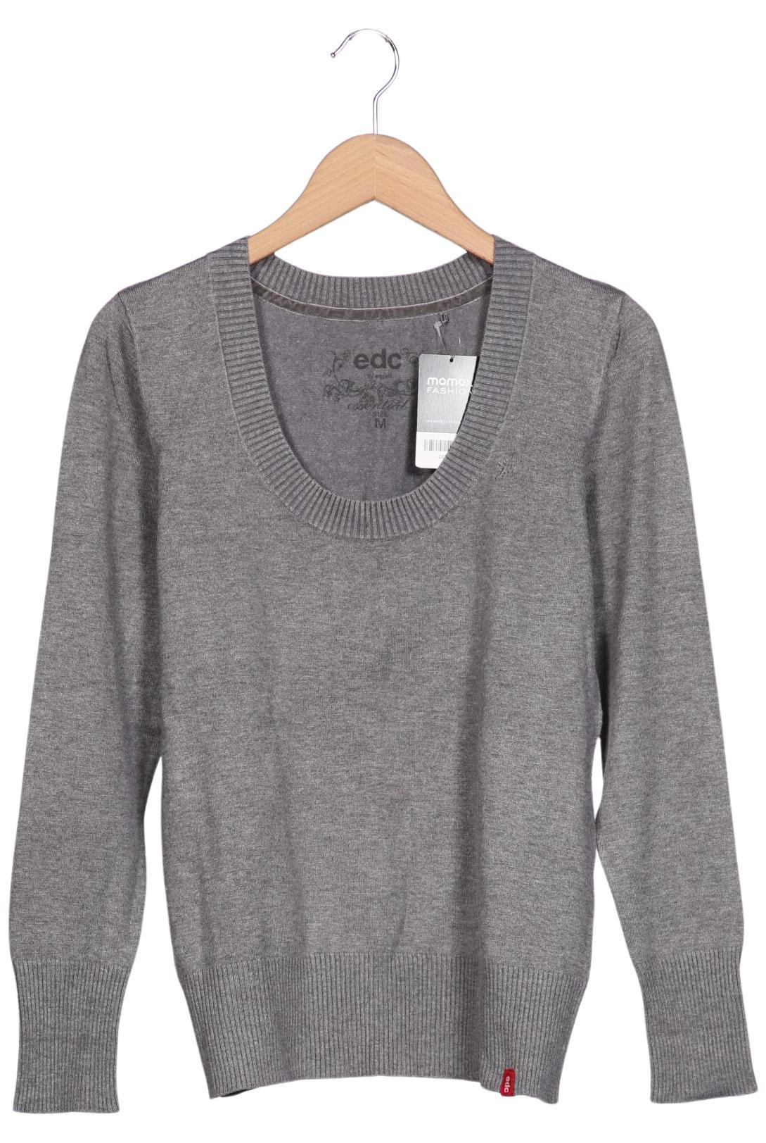 

edc by Esprit Damen Langarmshirt, grau, Gr. 38