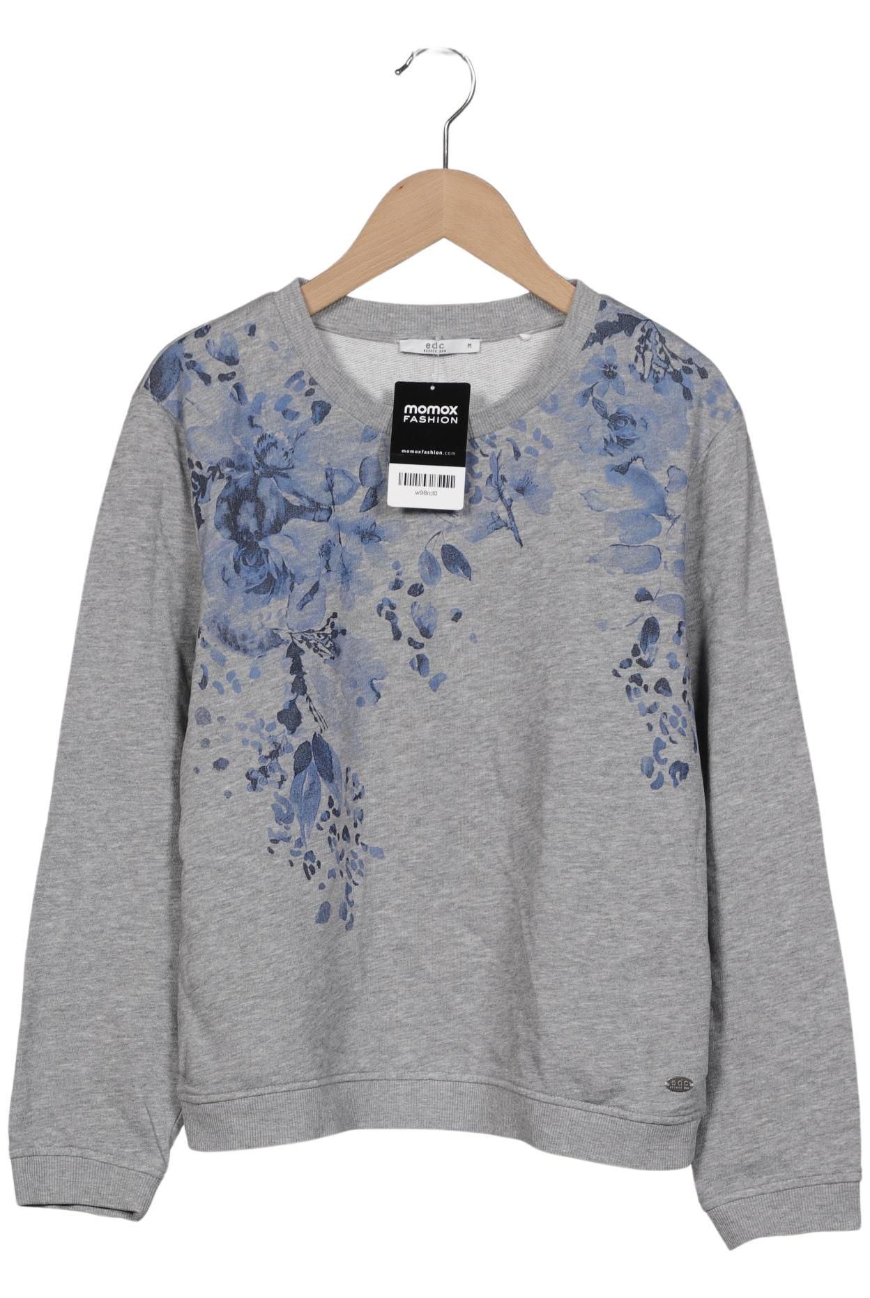 

edc by Esprit Damen Sweatshirt, grau, Gr. 38