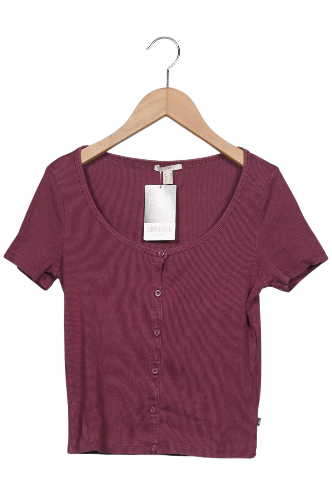 

edc by Esprit Damen T-Shirt, bordeaux, Gr. 34