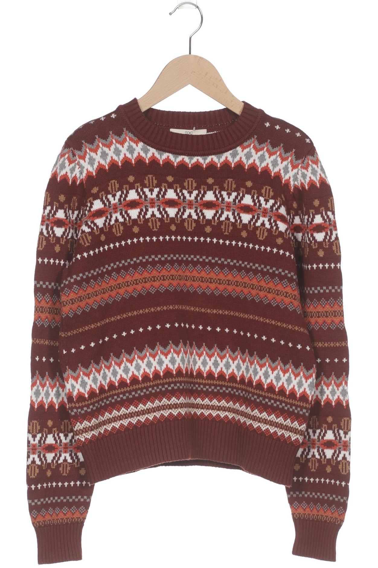 

edc by Esprit Damen Pullover, braun, Gr. 38