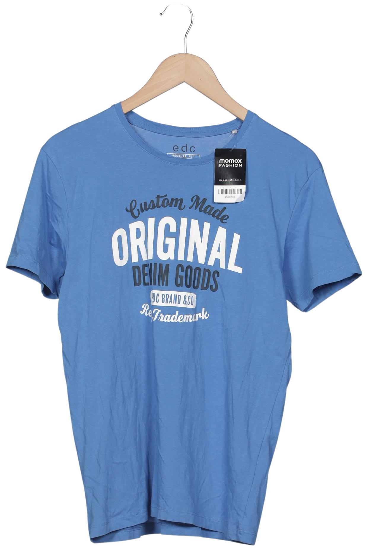 

edc by Esprit Herren T-Shirt, hellblau, Gr. 46