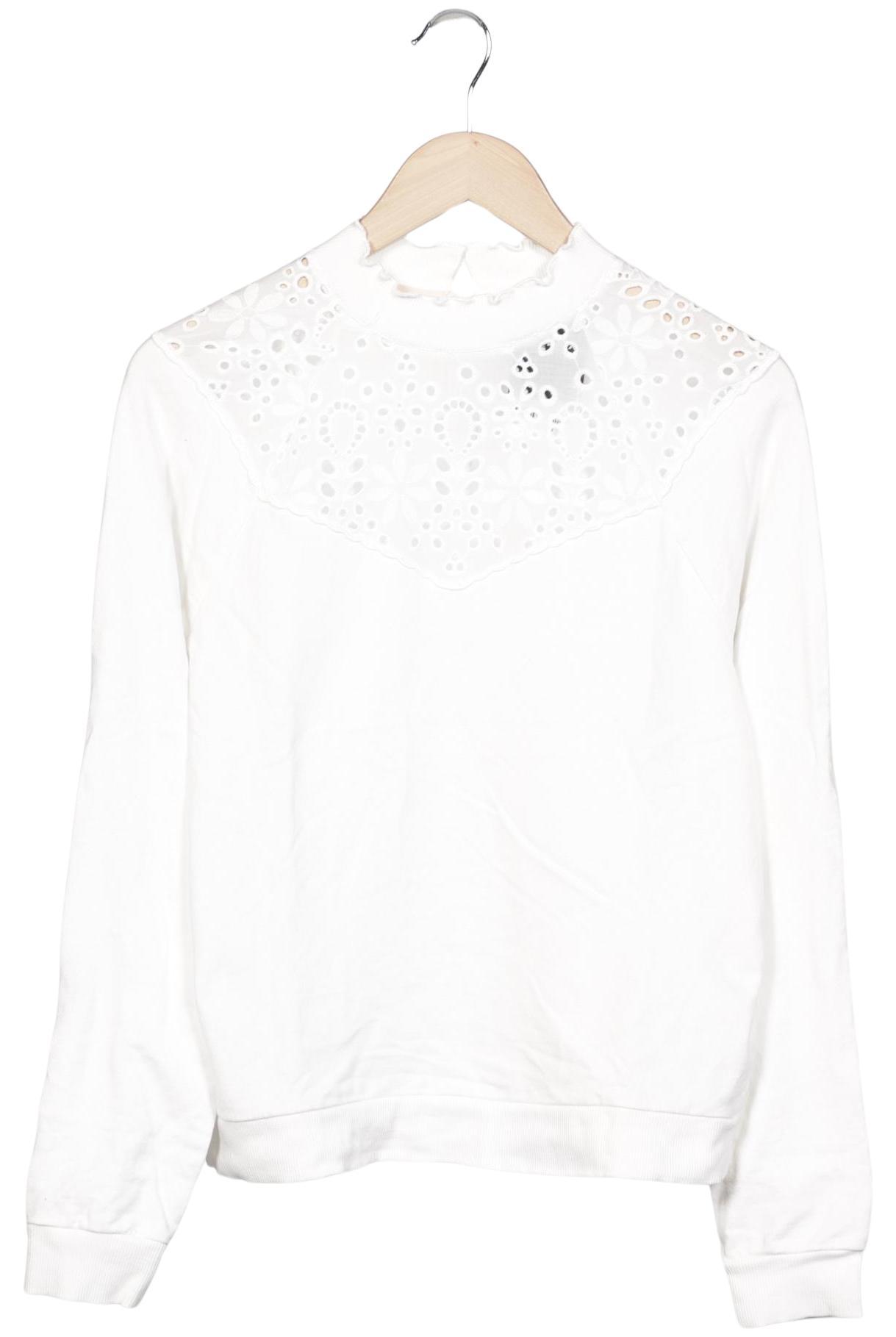 

edc by Esprit Damen Sweatshirt, weiß, Gr. 38