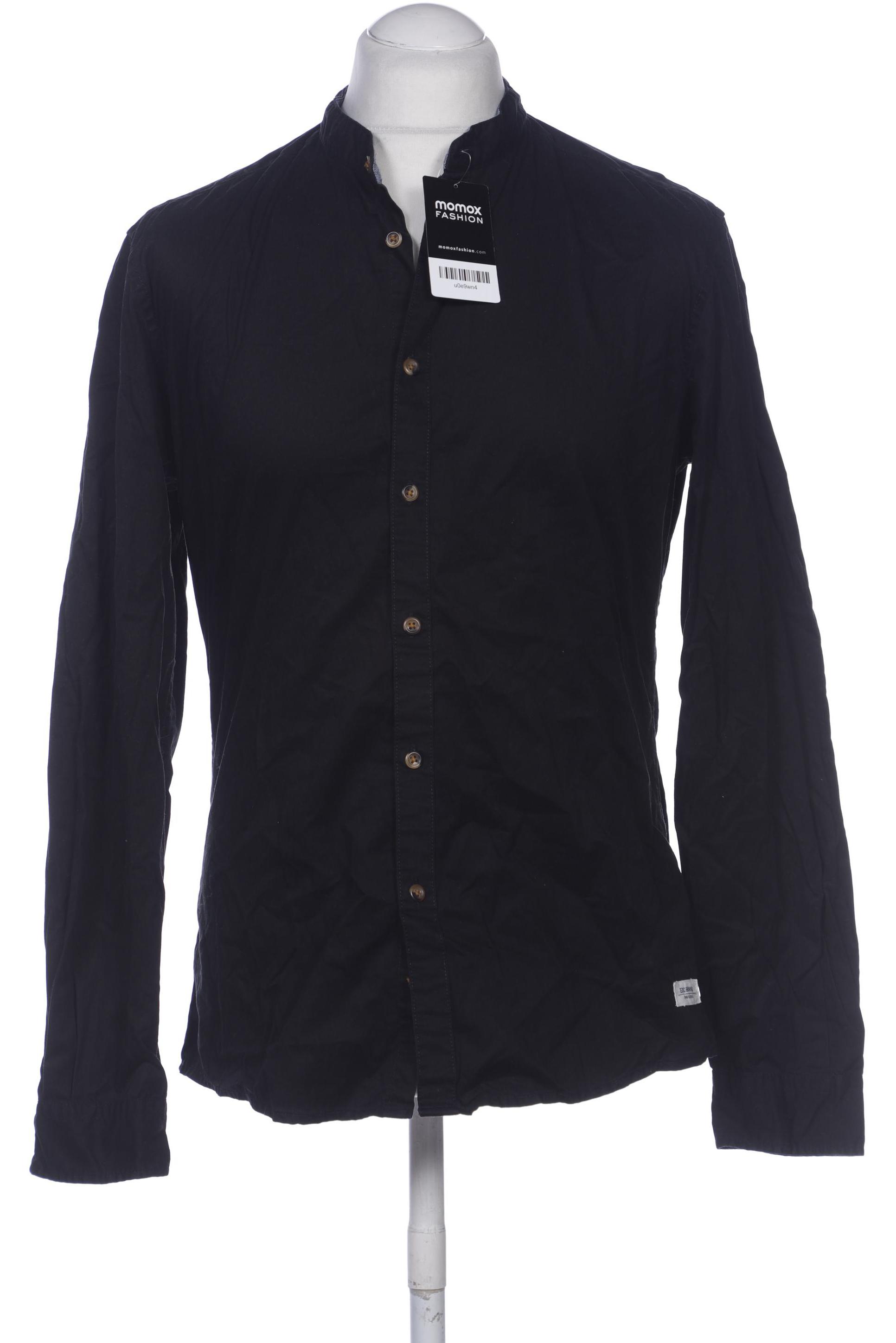 

edc by Esprit Herren Hemd, schwarz, Gr. 48
