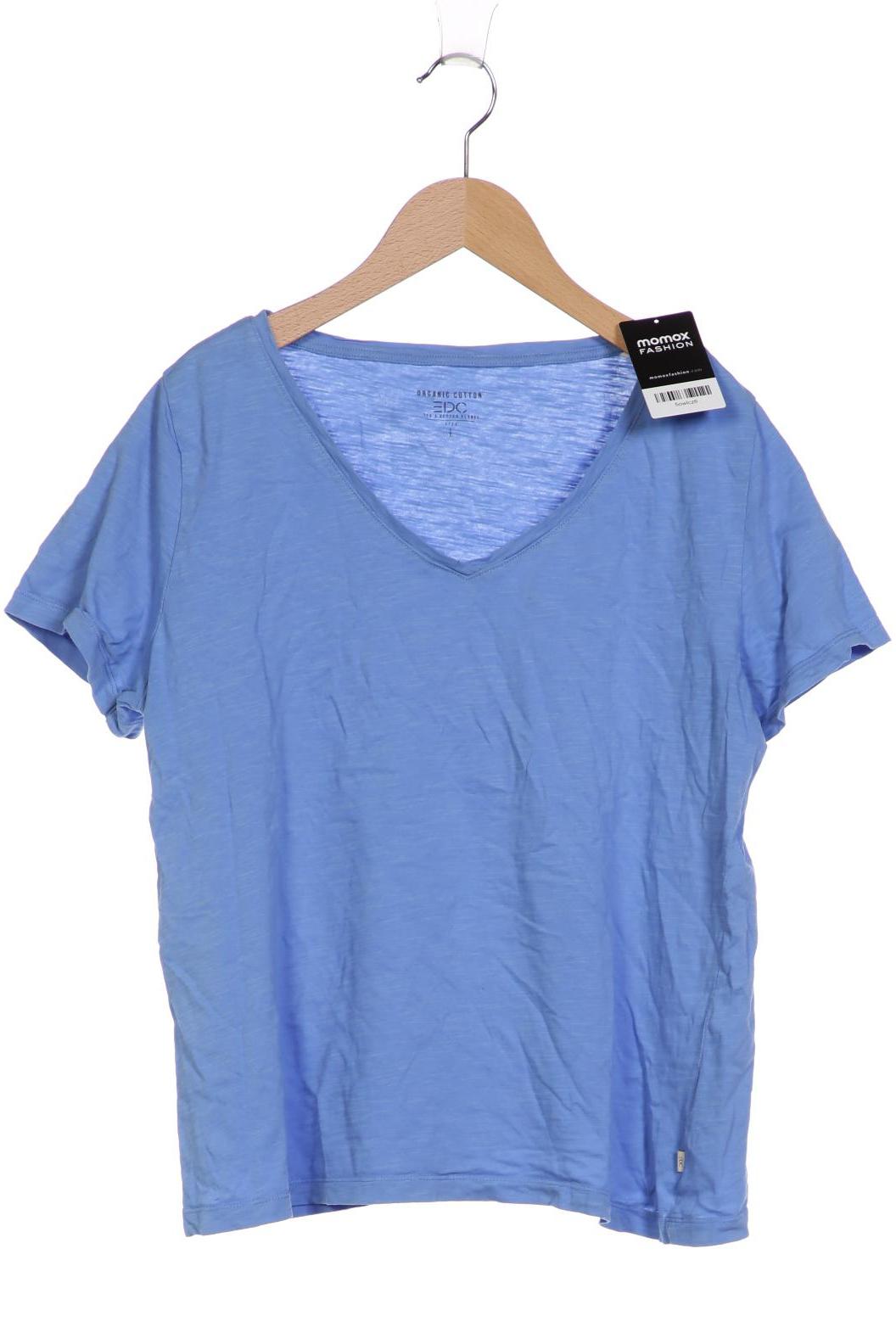 

edc by Esprit Damen T-Shirt, blau, Gr. 42