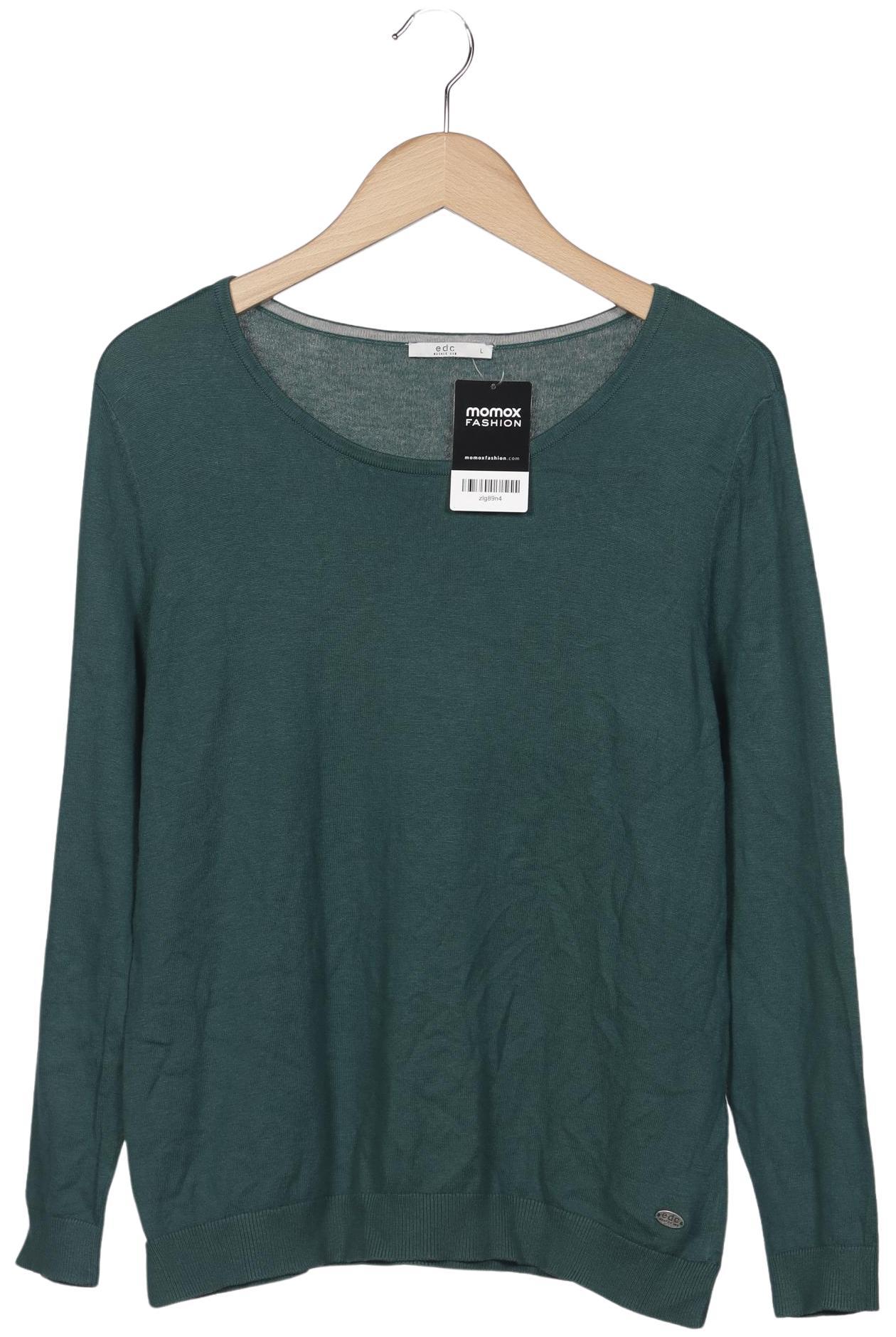 

edc by Esprit Damen Pullover, grün, Gr. 42