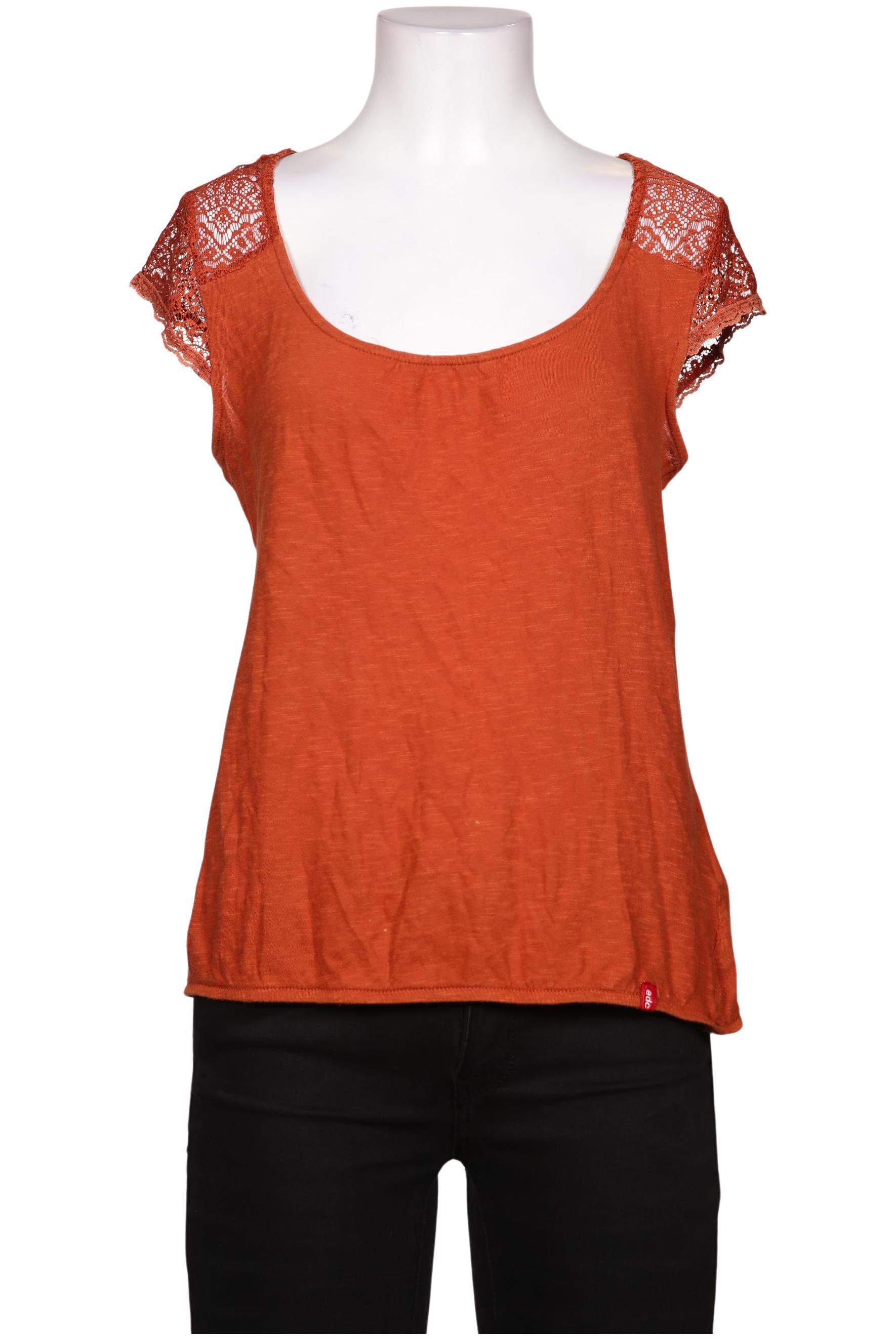 

edc by Esprit Damen T-Shirt, orange, Gr. 38