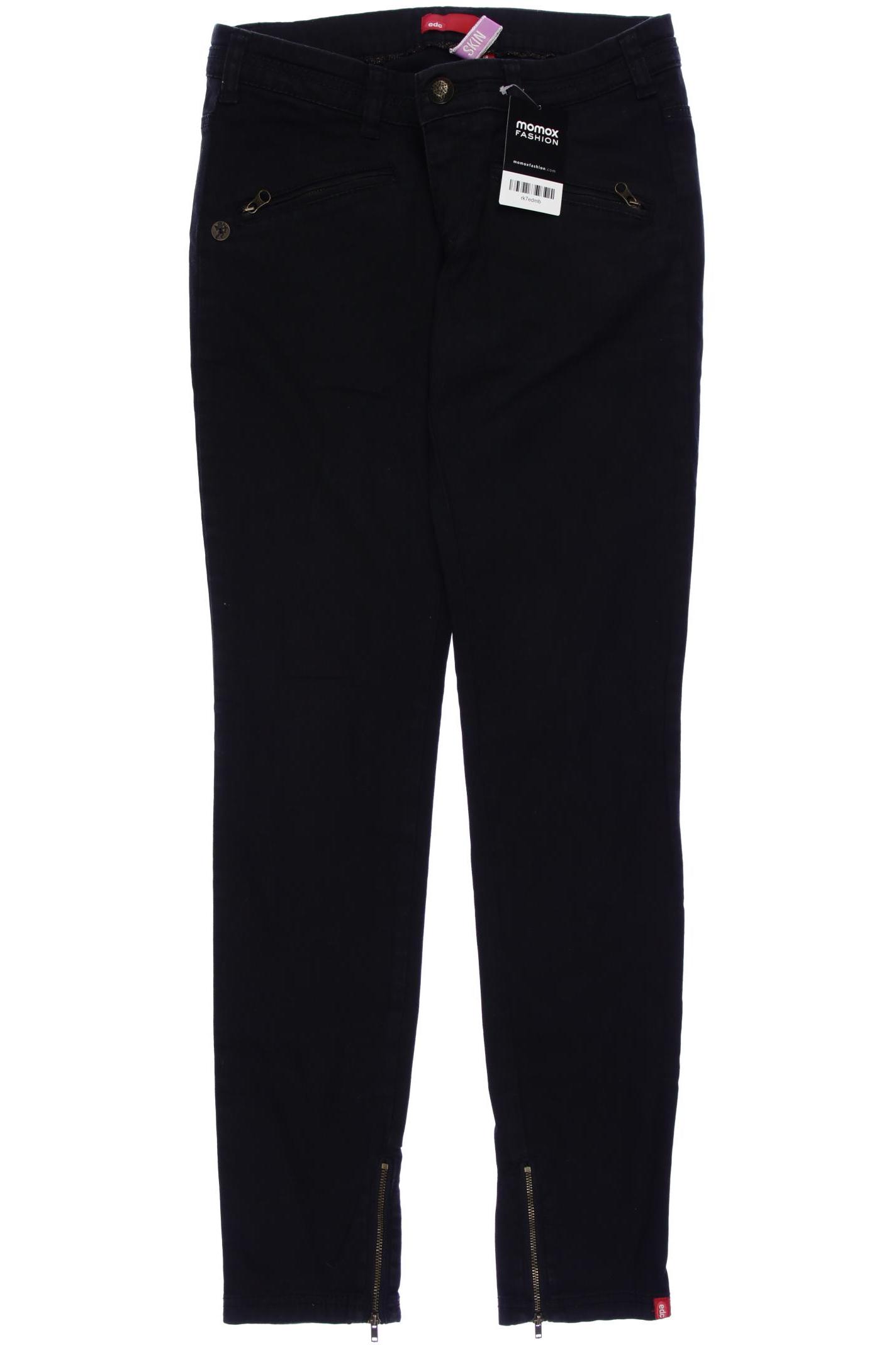 

edc by Esprit Damen Jeans, schwarz, Gr. 38