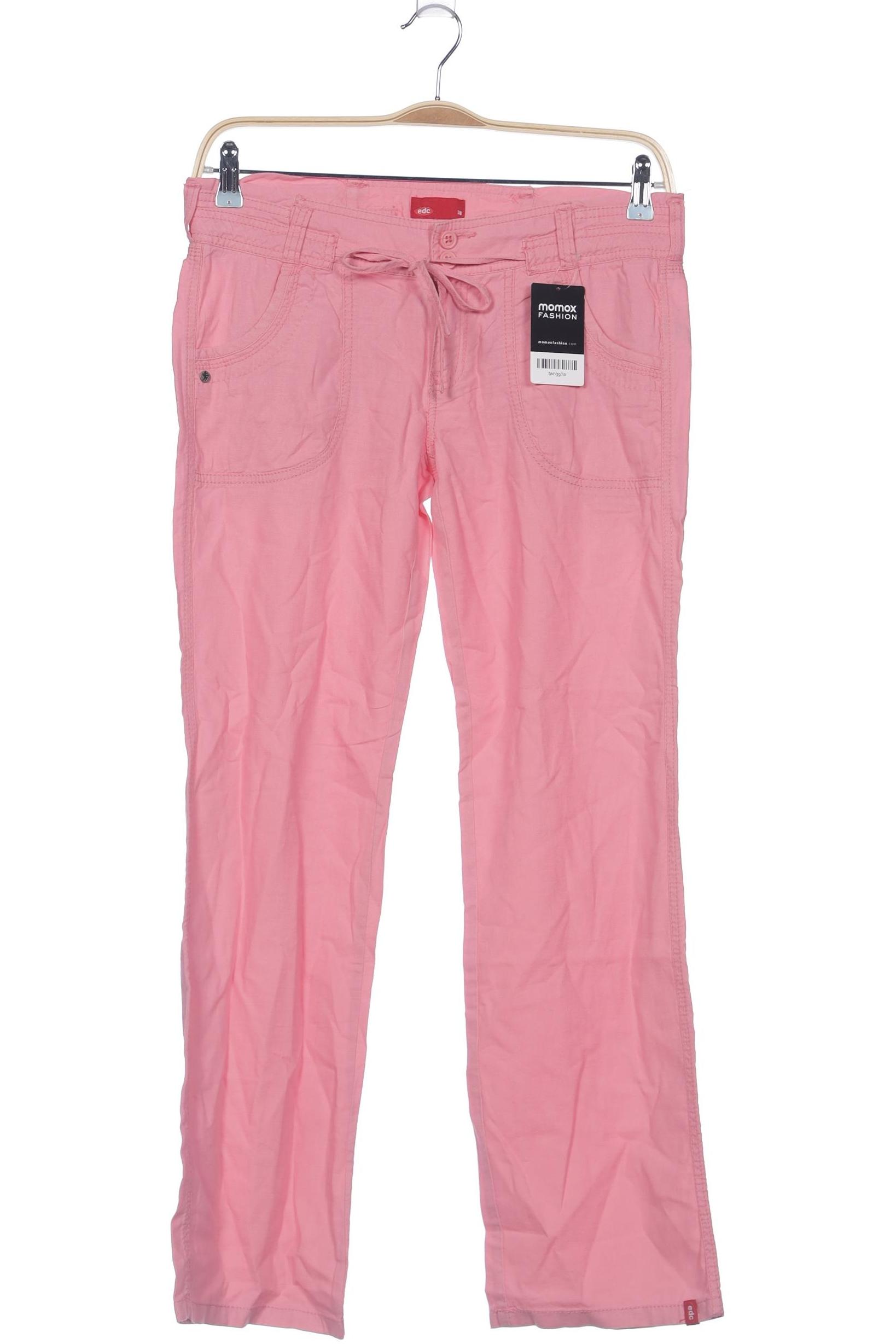 

edc by Esprit Damen Stoffhose, pink, Gr. 38